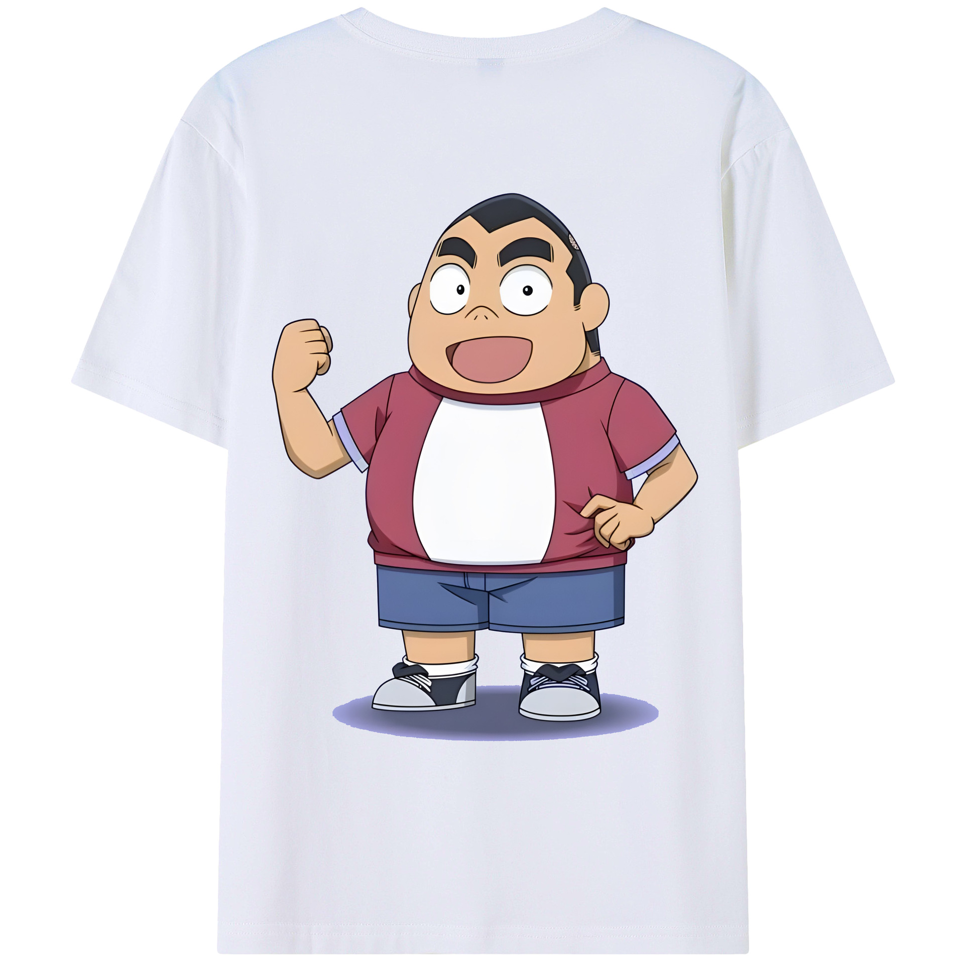 （画像用） 名探偵コナン 小嶋 元太 こじま げんた Detective Conan Kojima Genta レディース半袖Tシャツ(バックプリント)
