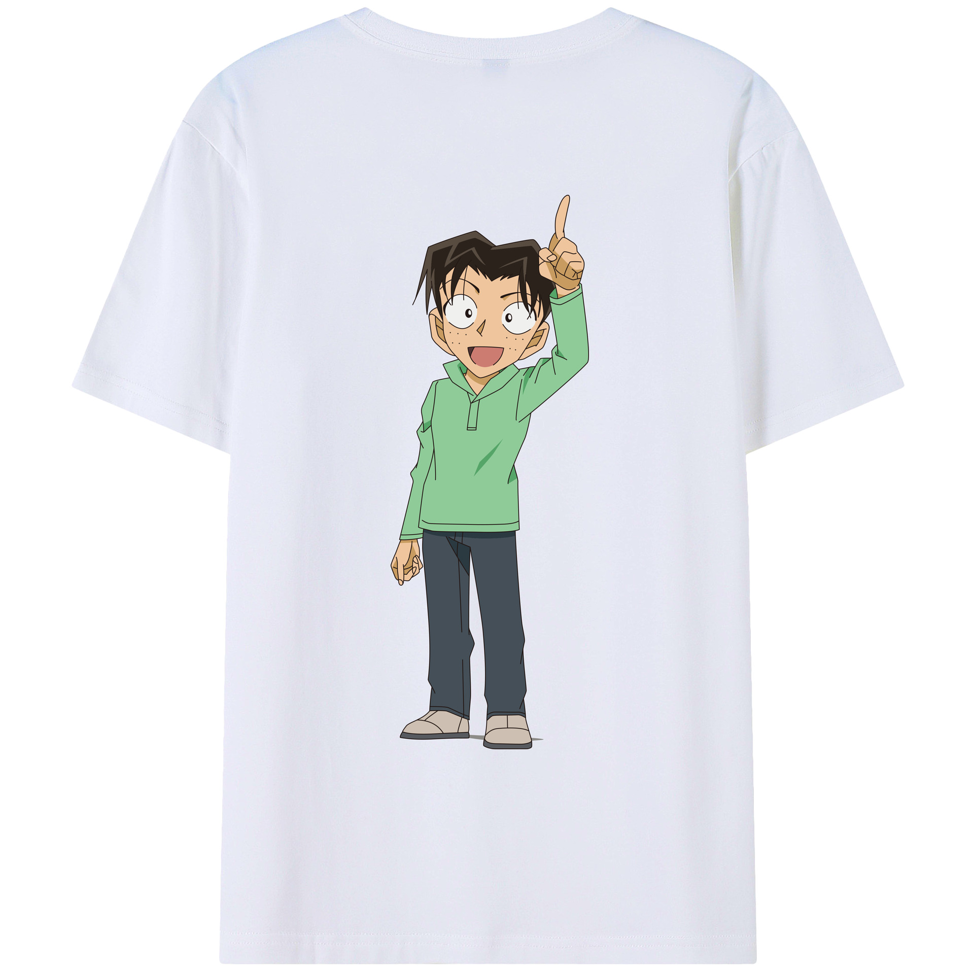 （画像用） 名探偵コナン 円谷 光彦 つぶらや みつひこ Detective Conan Mitch Tennyson レディース半袖Tシャツ(バックプリント)