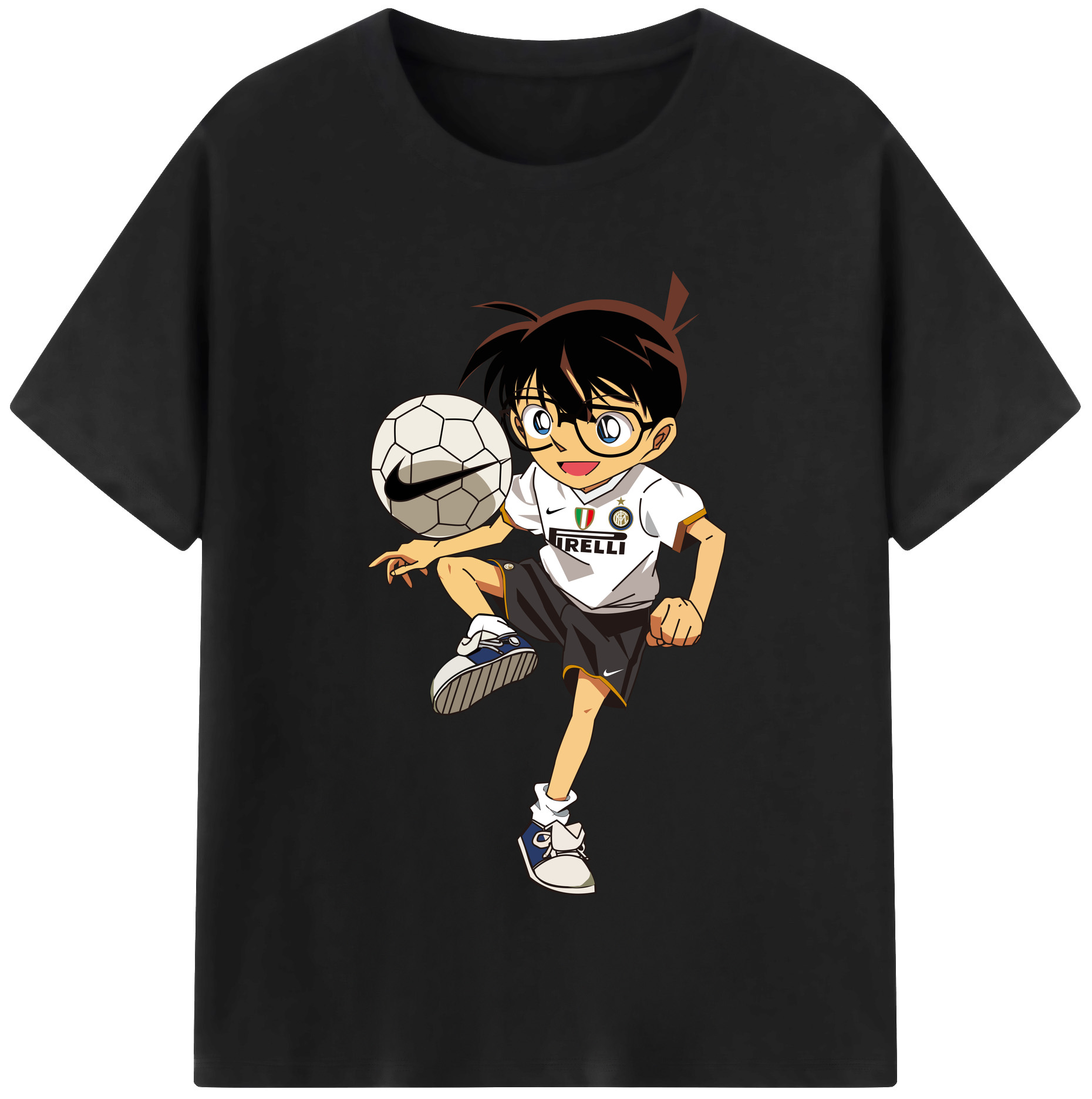 （画像用） 名探偵コナン 江戸川 コナン Detective Conan Conan Edogawa レディースカジュアルプリントTシャツ（綿100％）