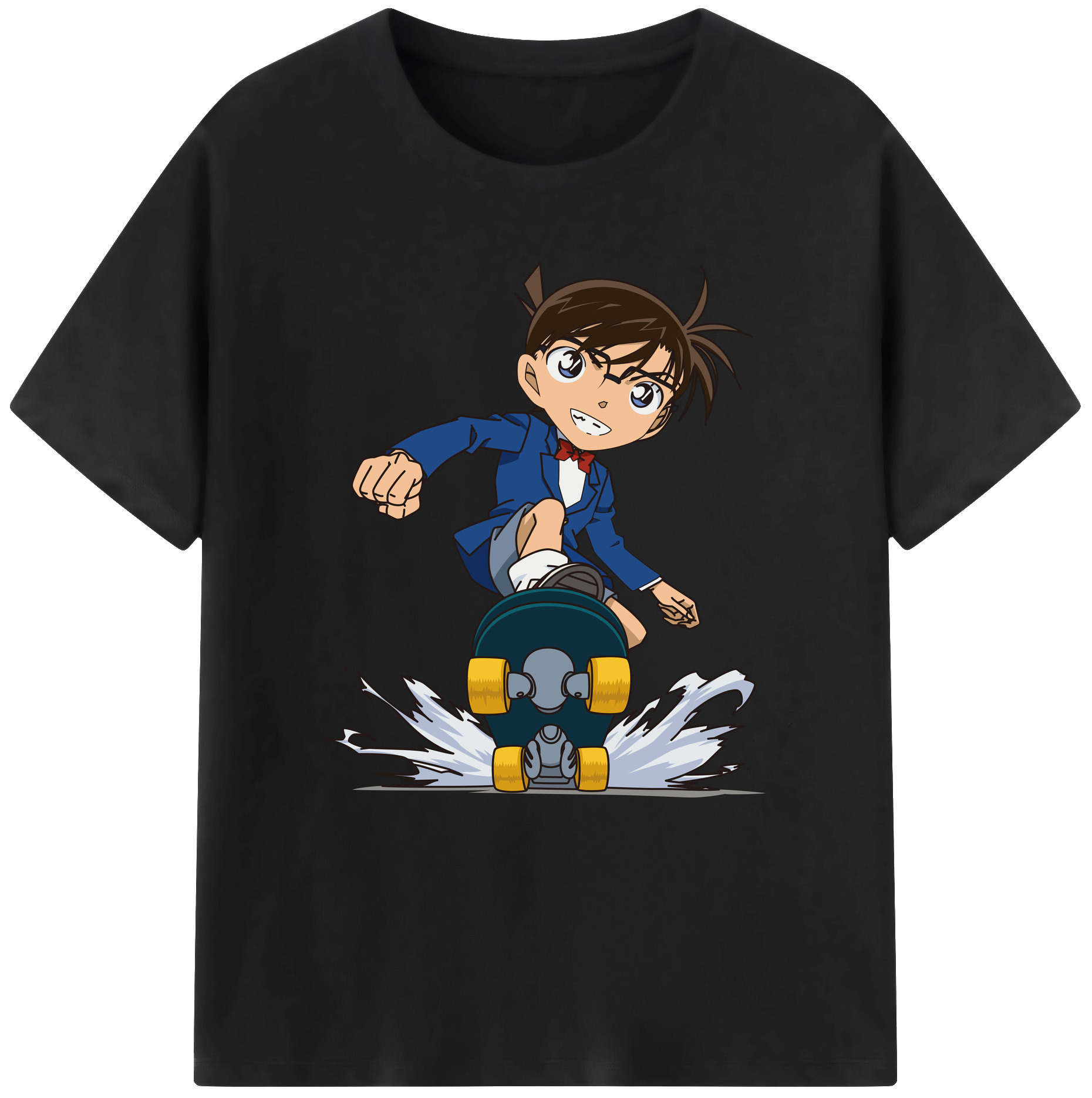 （画像用） 名探偵コナン 江戸川 コナン Detective Conan Conan Edogawa レディースカジュアルプリントTシャツ（綿100％）