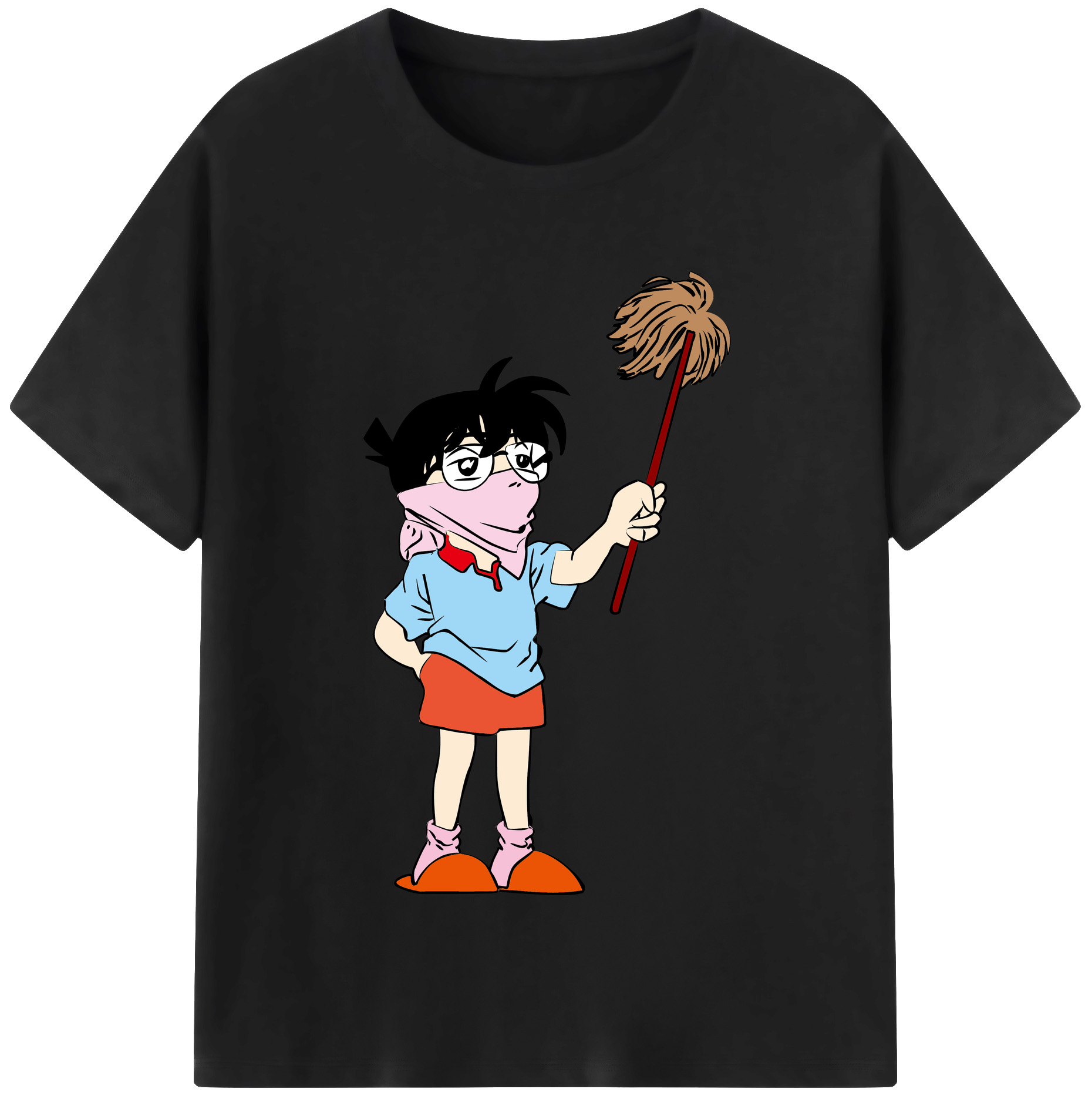 （画像用） 名探偵コナン 江戸川 コナン Detective Conan Conan Edogawa レディースカジュアルプリントTシャツ（綿100％）