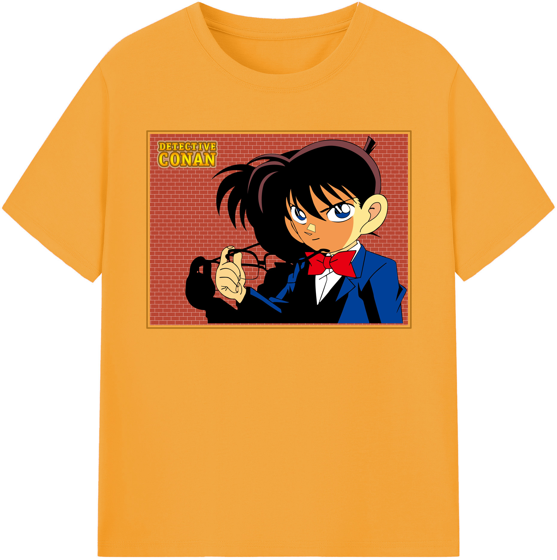 （画像用） 名探偵コナン 江戸川 コナン Detective Conan Conan Edogawa レディースカジュアルプリントTシャツ（綿100％）