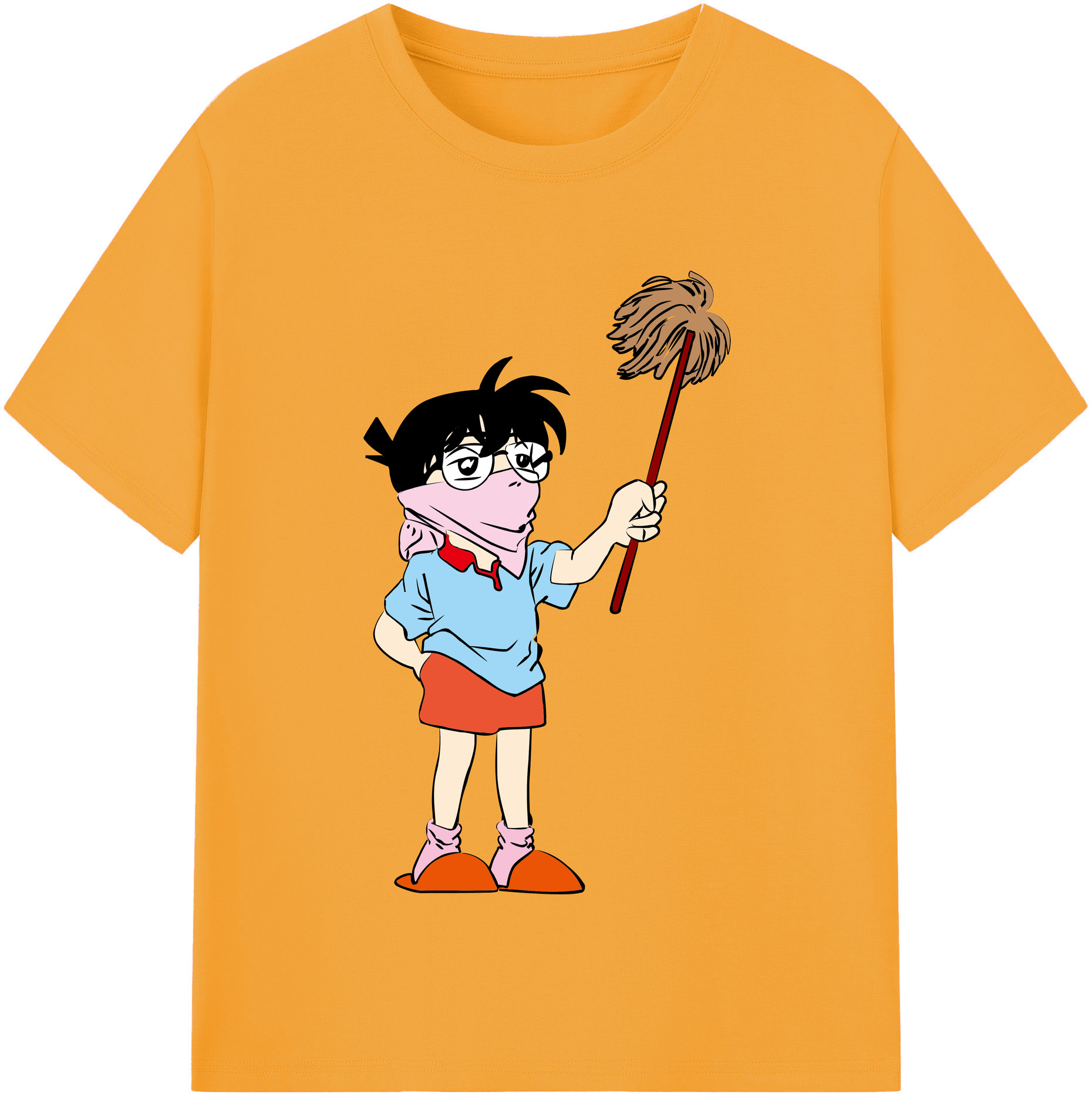 （画像用） 名探偵コナン 江戸川 コナン Detective Conan Conan Edogawa レディースカジュアルプリントTシャツ（綿100％）