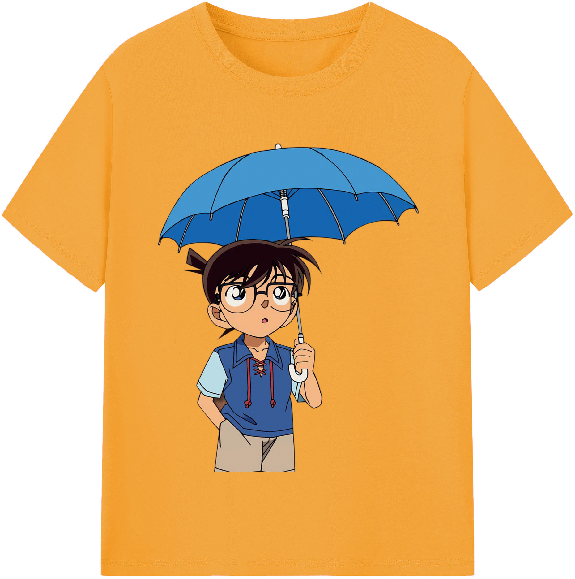 （画像用） 名探偵コナン 江戸川 コナン Detective Conan Conan Edogawa レディースカジュアルプリントTシャツ（綿100％）