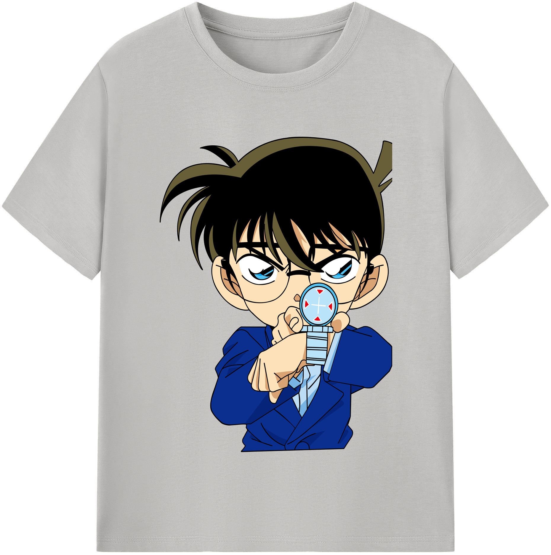 （画像用） 名探偵コナン 江戸川 コナン Detective Conan Conan Edogawa レディースカジュアルプリントTシャツ（綿100％）