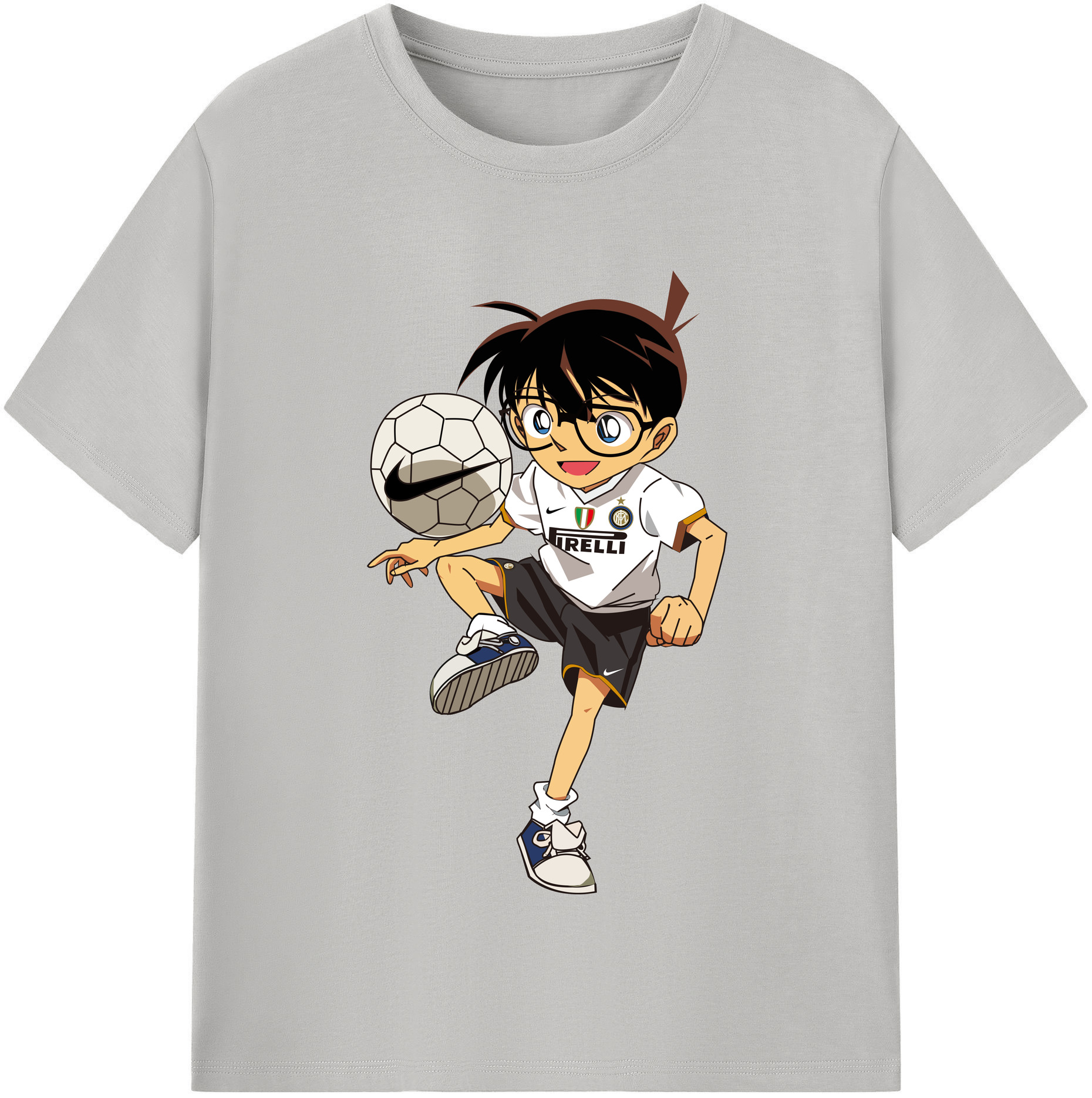 （画像用） 名探偵コナン 江戸川 コナン Detective Conan Conan Edogawa レディースカジュアルプリントTシャツ（綿100％）