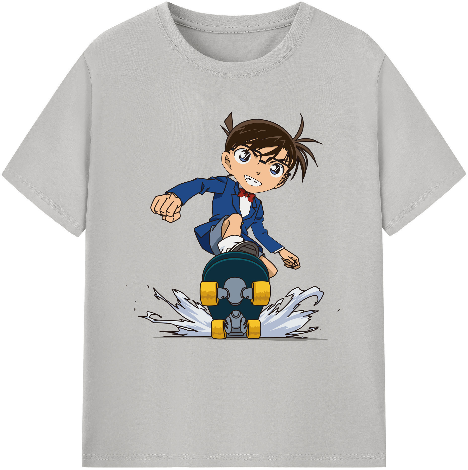 （画像用） 名探偵コナン 江戸川 コナン Detective Conan Conan Edogawa レディースカジュアルプリントTシャツ（綿100％）