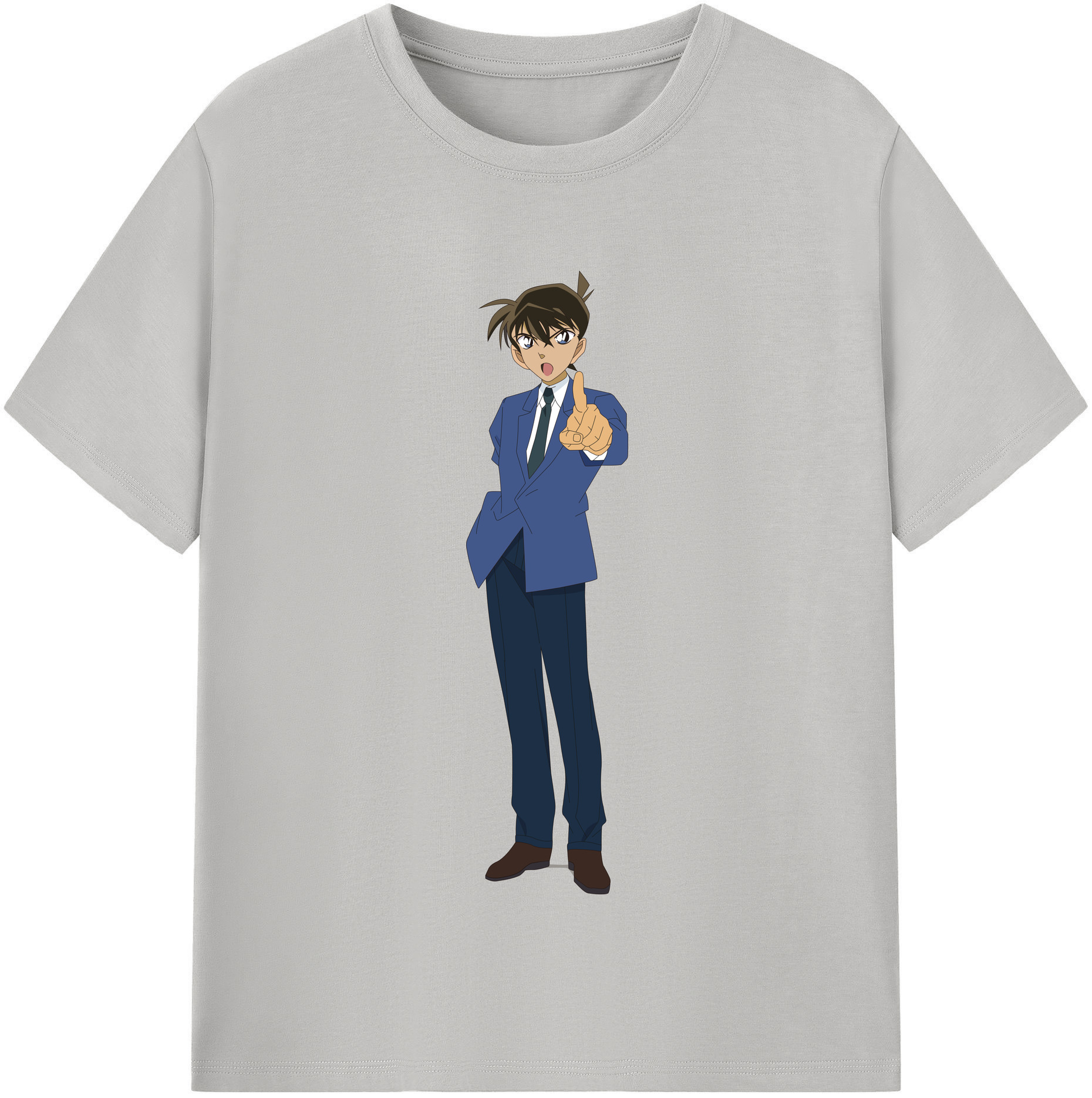（画像用） 名探偵コナン 江戸川 コナン Detective Conan Conan Edogawa レディースカジュアルプリントTシャツ（綿100％）