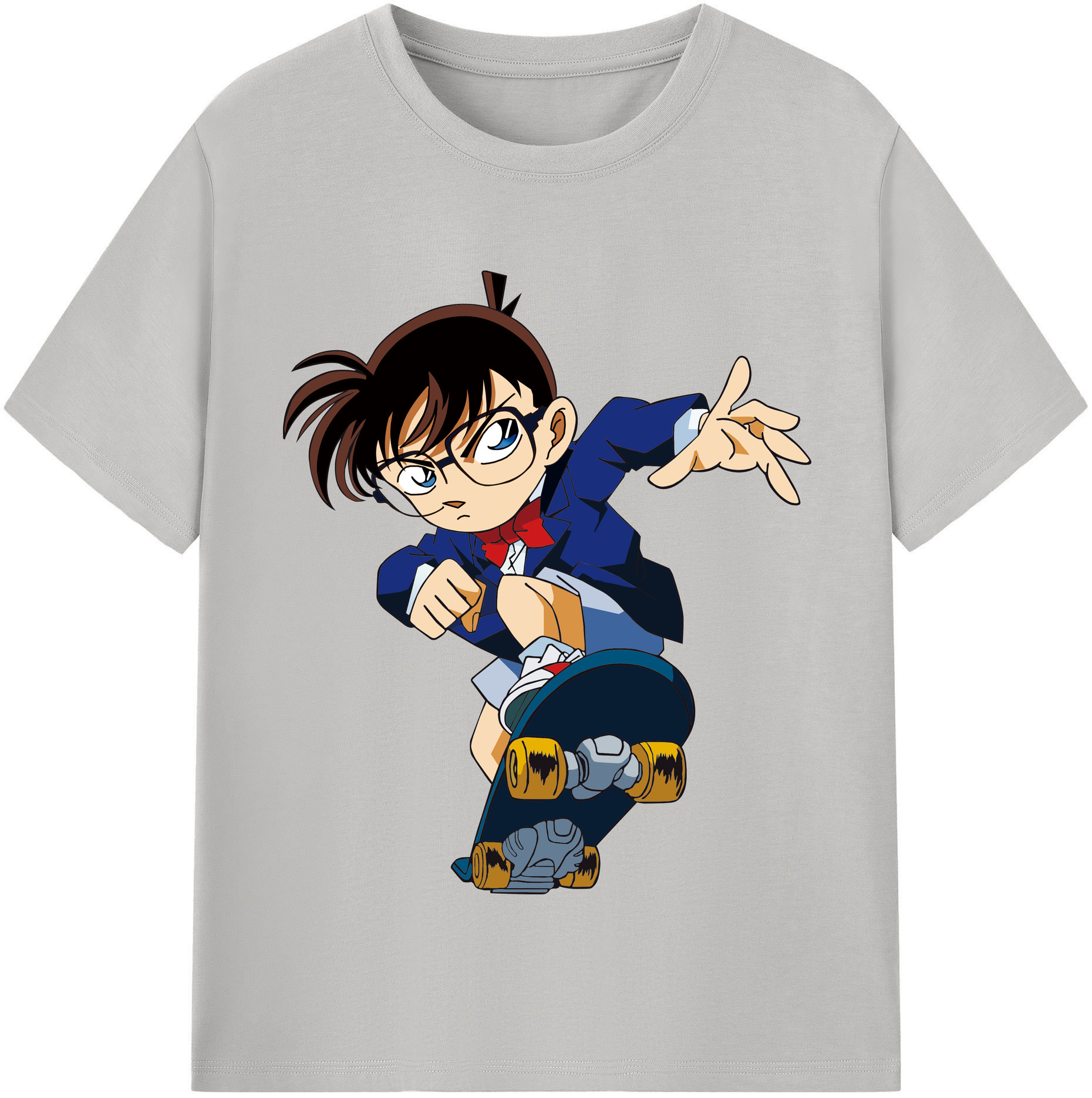 （画像用） 名探偵コナン 江戸川 コナン Detective Conan Conan Edogawa レディースカジュアルプリントTシャツ（綿100％）