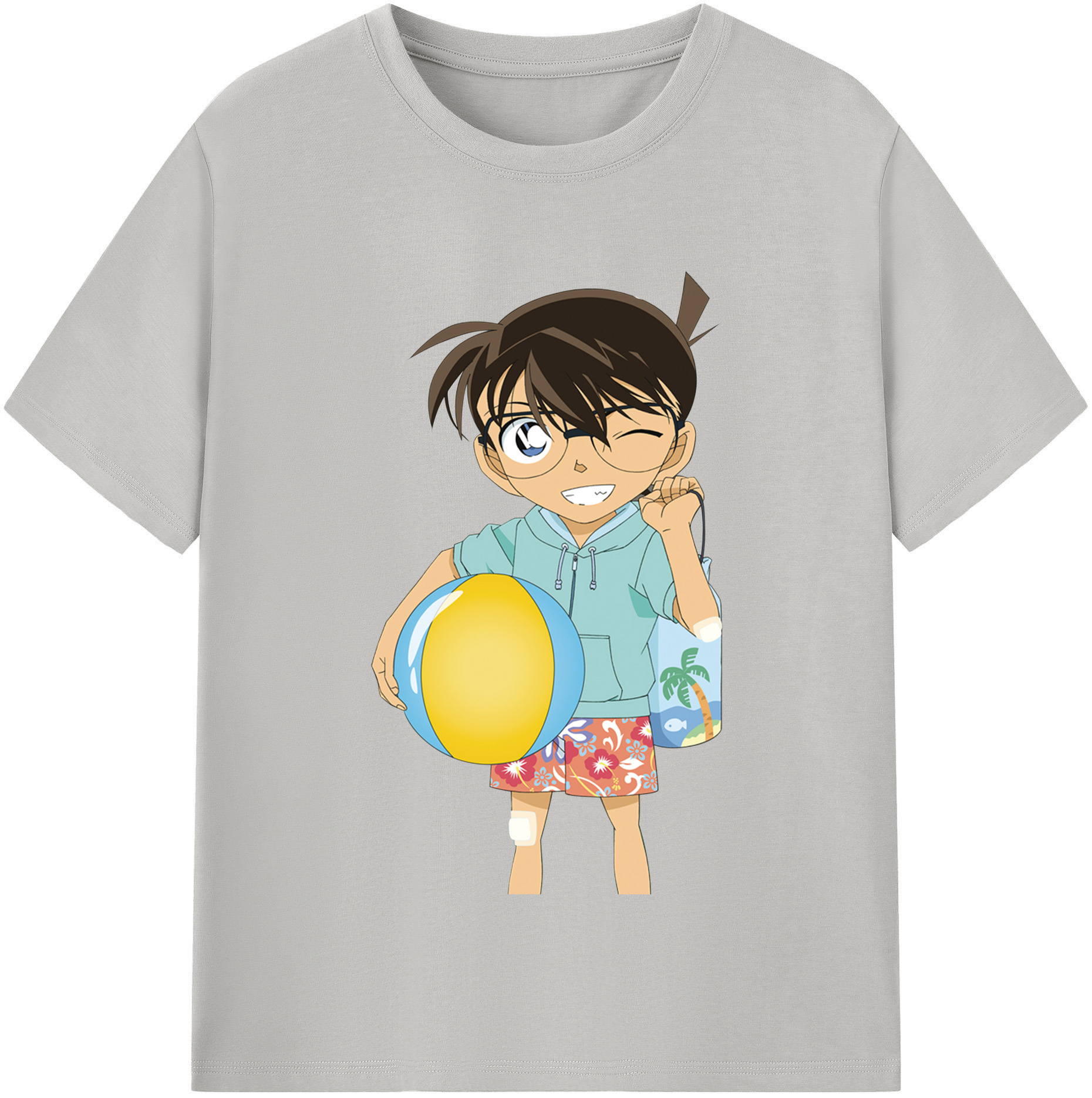 （画像用） 名探偵コナン 江戸川 コナン Detective Conan Conan Edogawa レディースカジュアルプリントTシャツ（綿100％）