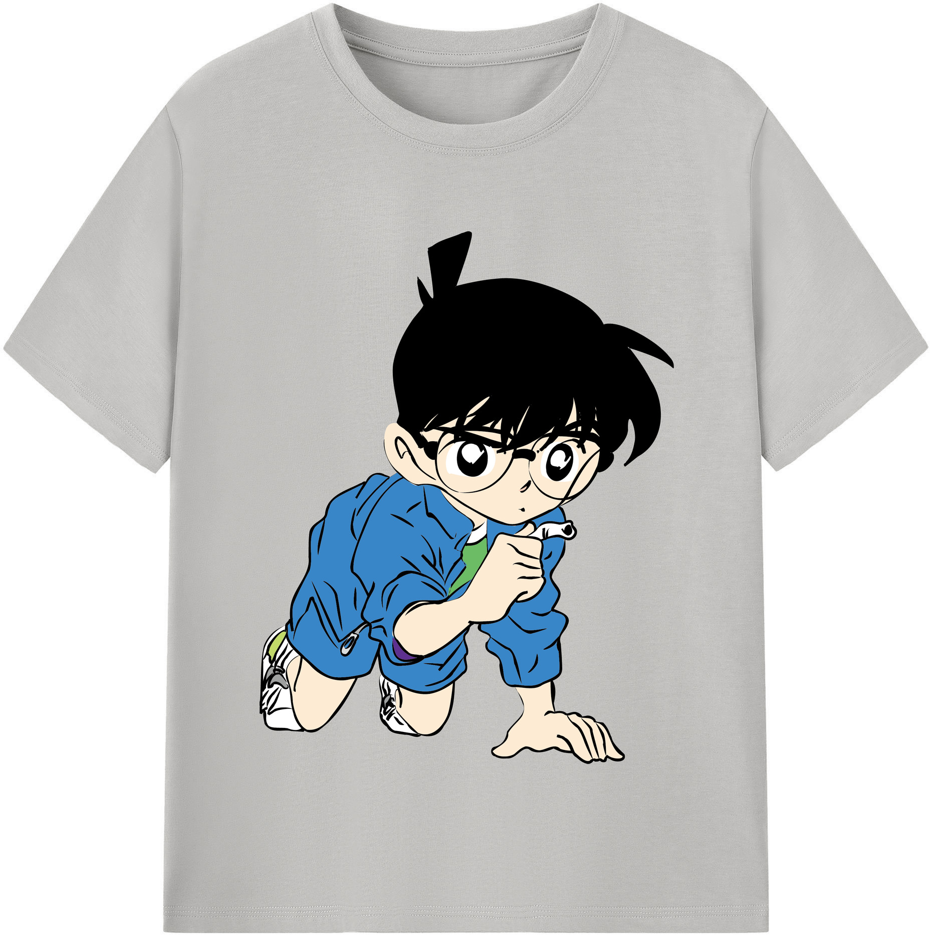 （画像用） 名探偵コナン 江戸川 コナン Detective Conan Conan Edogawa レディースカジュアルプリントTシャツ（綿100％）