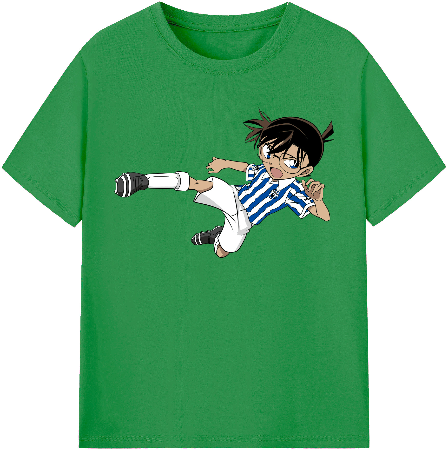 （画像用） 名探偵コナン 江戸川 コナン Detective Conan Conan Edogawa レディースカジュアルプリントTシャツ（綿100％）