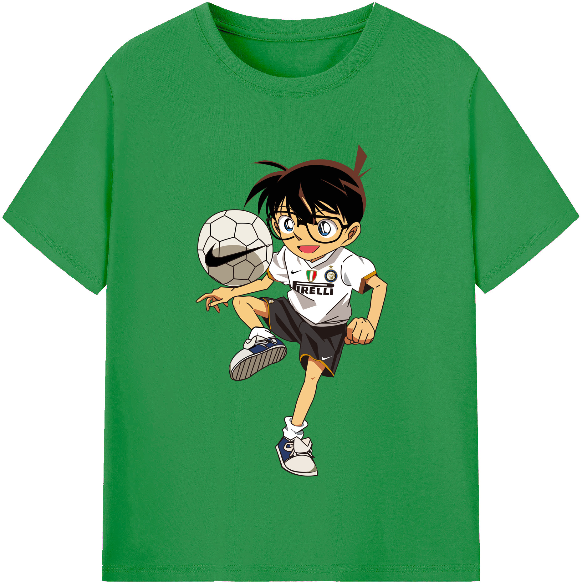 （画像用） 名探偵コナン 江戸川 コナン Detective Conan Conan Edogawa レディースカジュアルプリントTシャツ（綿100％）