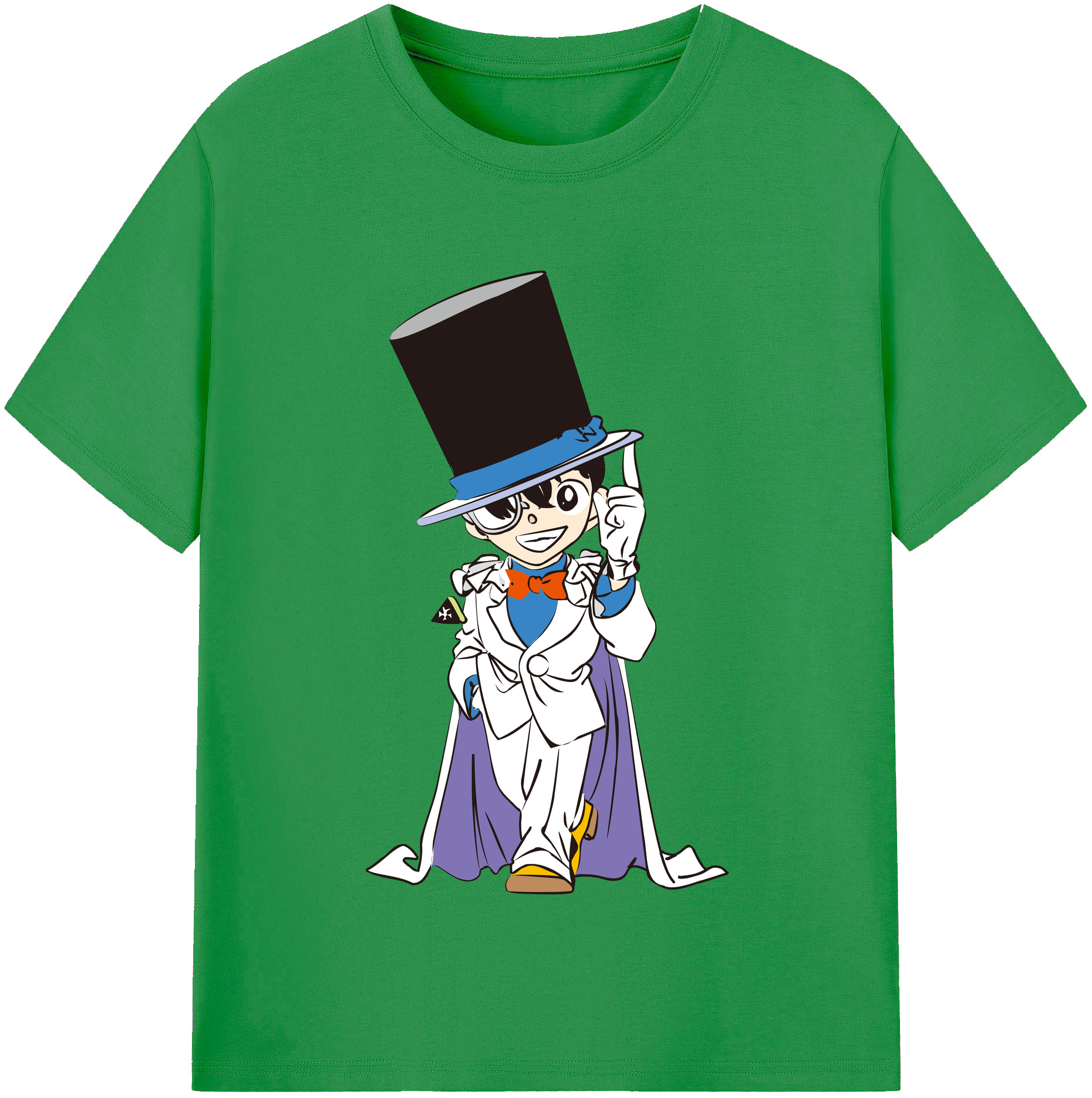 （画像用） 名探偵コナン 江戸川 コナン Detective Conan Conan Edogawa レディースカジュアルプリントTシャツ（綿100％）