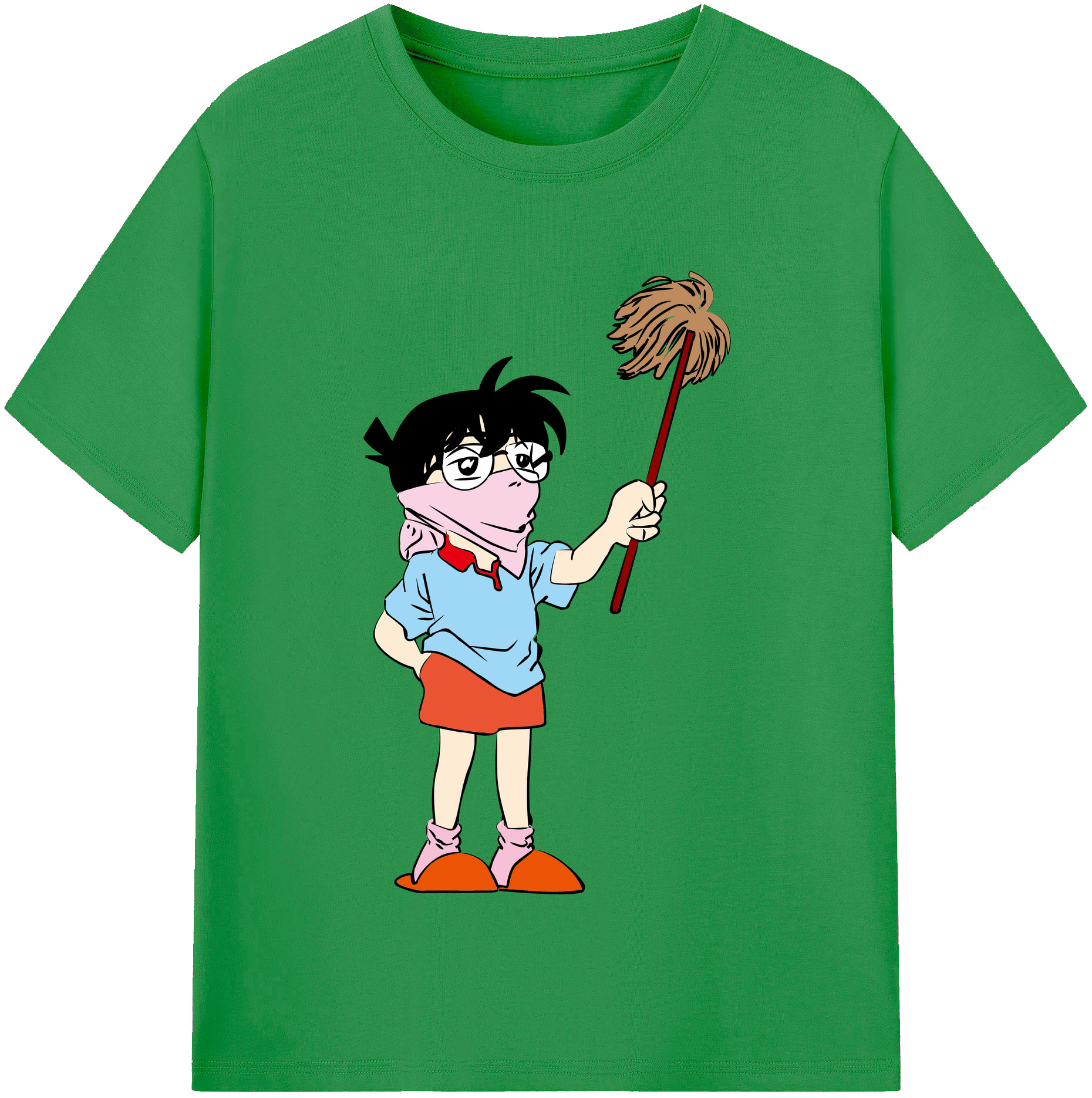 （画像用） 名探偵コナン 江戸川 コナン Detective Conan Conan Edogawa レディースカジュアルプリントTシャツ（綿100％）
