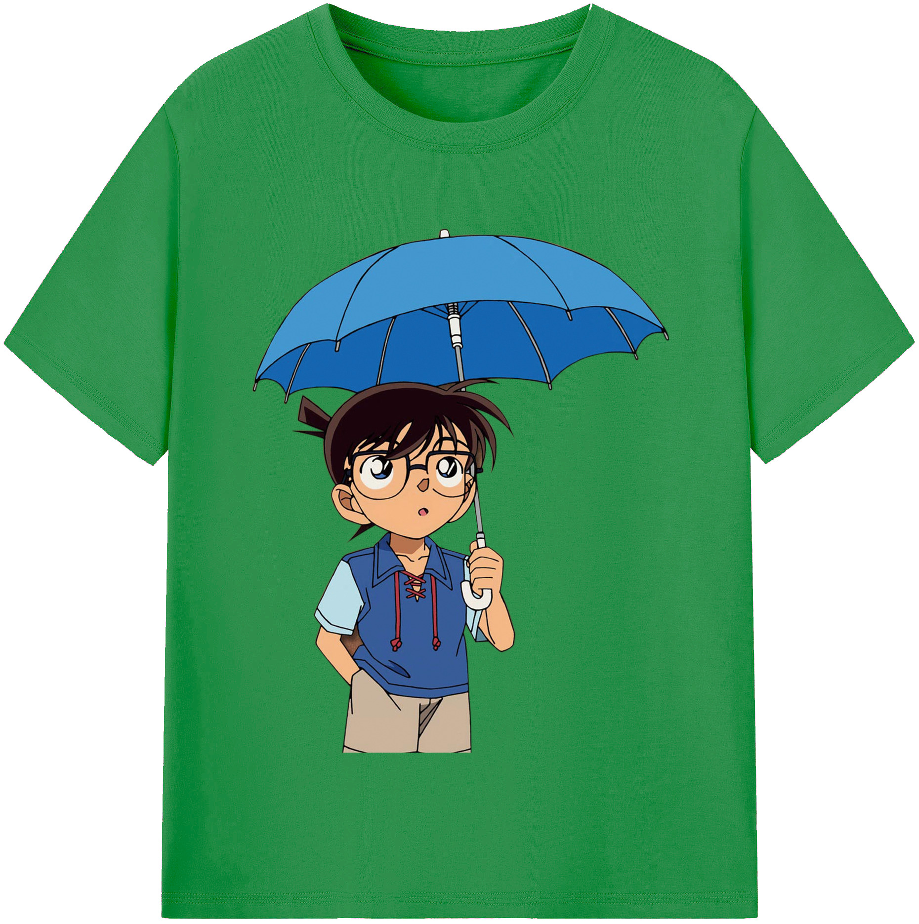 （画像用） 名探偵コナン 江戸川 コナン Detective Conan Conan Edogawa レディースカジュアルプリントTシャツ（綿100％）