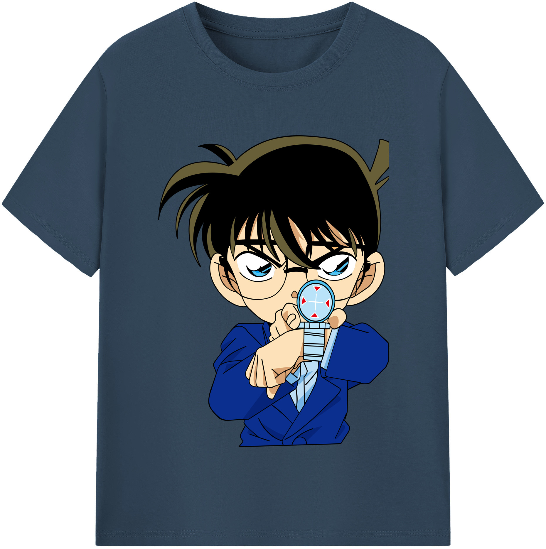 （画像用） 名探偵コナン 江戸川 コナン Detective Conan Conan Edogawa レディースカジュアルプリントTシャツ（綿100％）