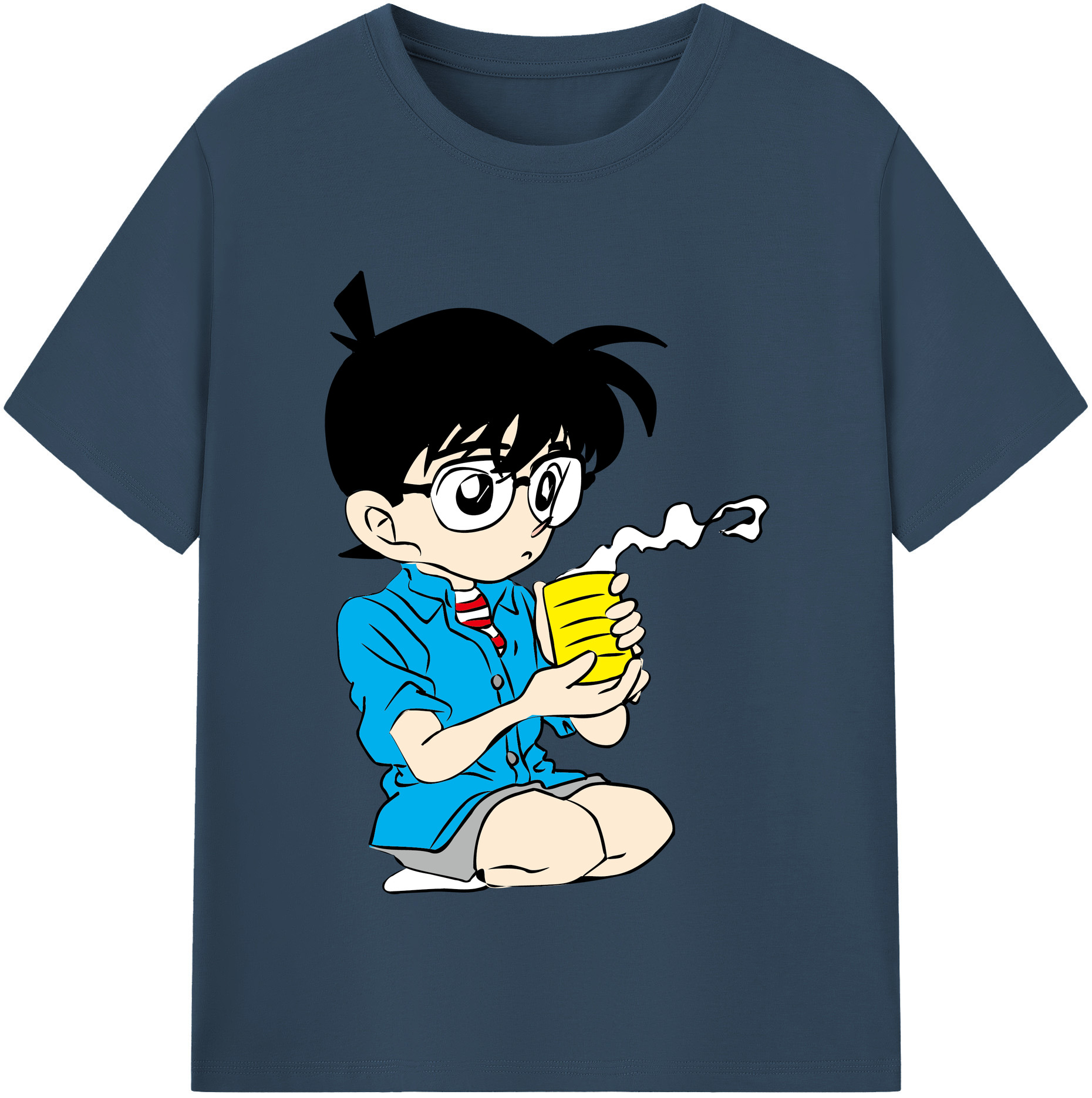 （画像用） 名探偵コナン 江戸川 コナン Detective Conan Conan Edogawa レディースカジュアルプリントTシャツ（綿100％）