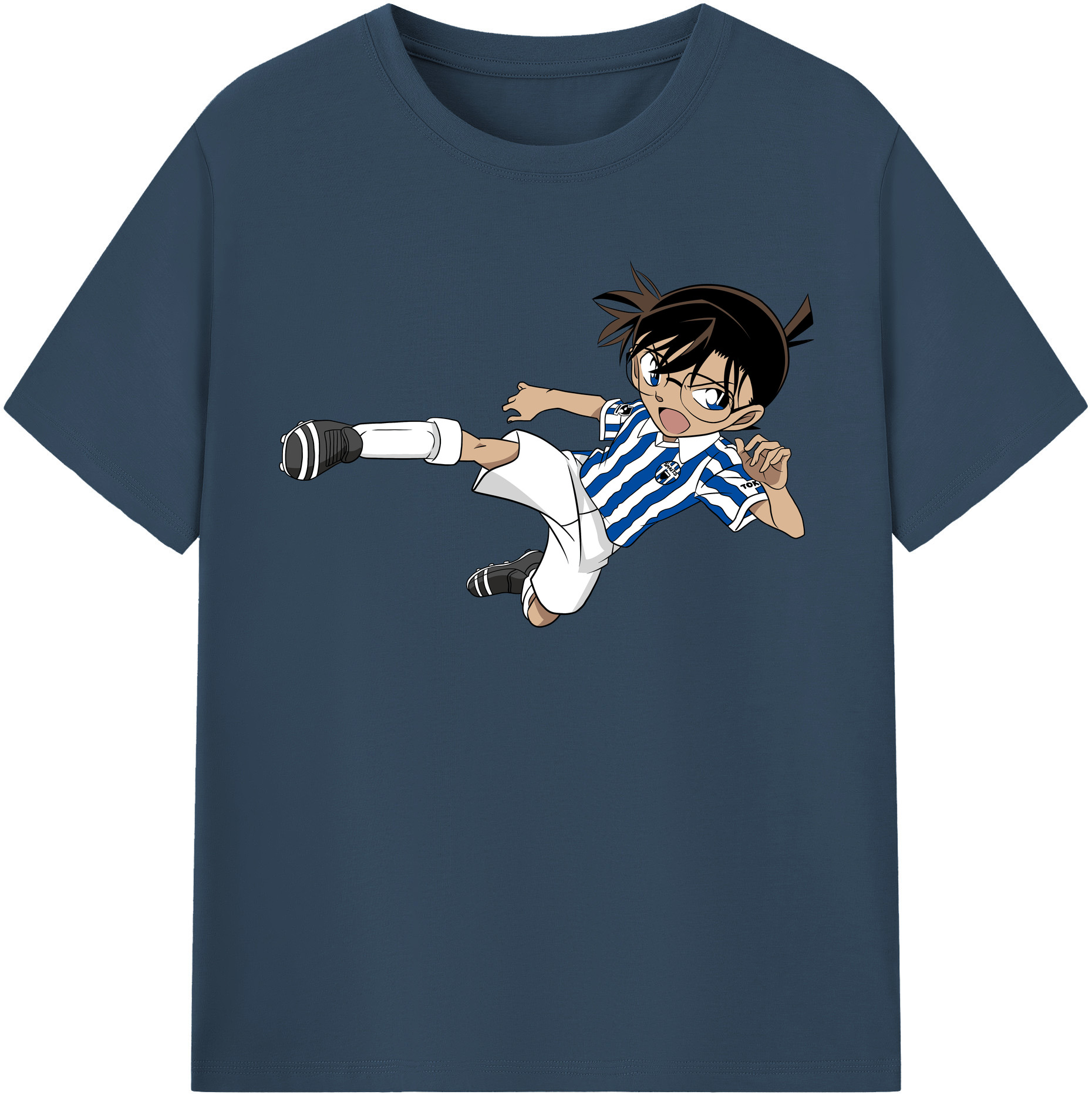 （画像用） 名探偵コナン 江戸川 コナン Detective Conan Conan Edogawa レディースカジュアルプリントTシャツ（綿100％）
