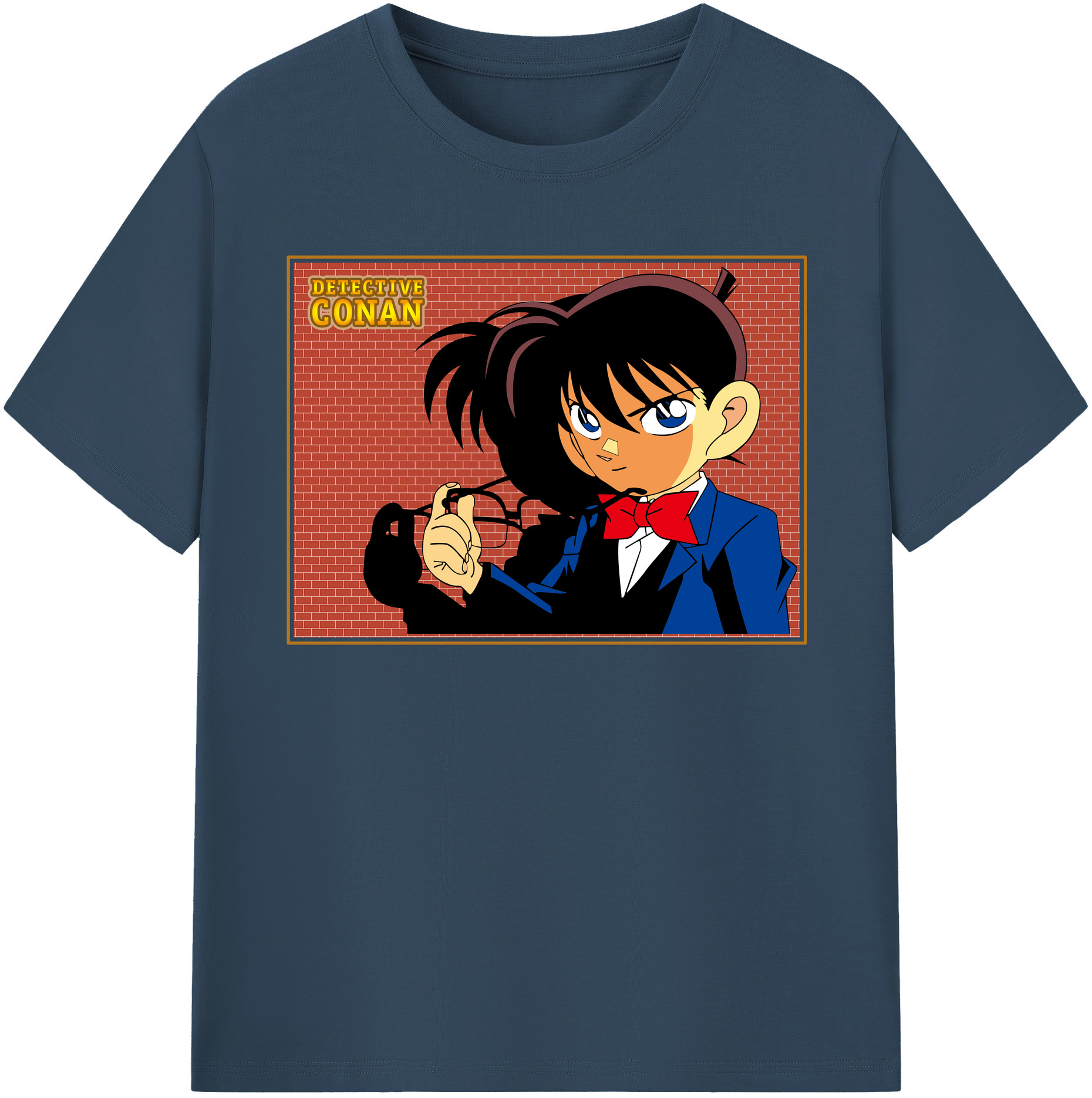 （画像用） 名探偵コナン 江戸川 コナン Detective Conan Conan Edogawa レディースカジュアルプリントTシャツ（綿100％）