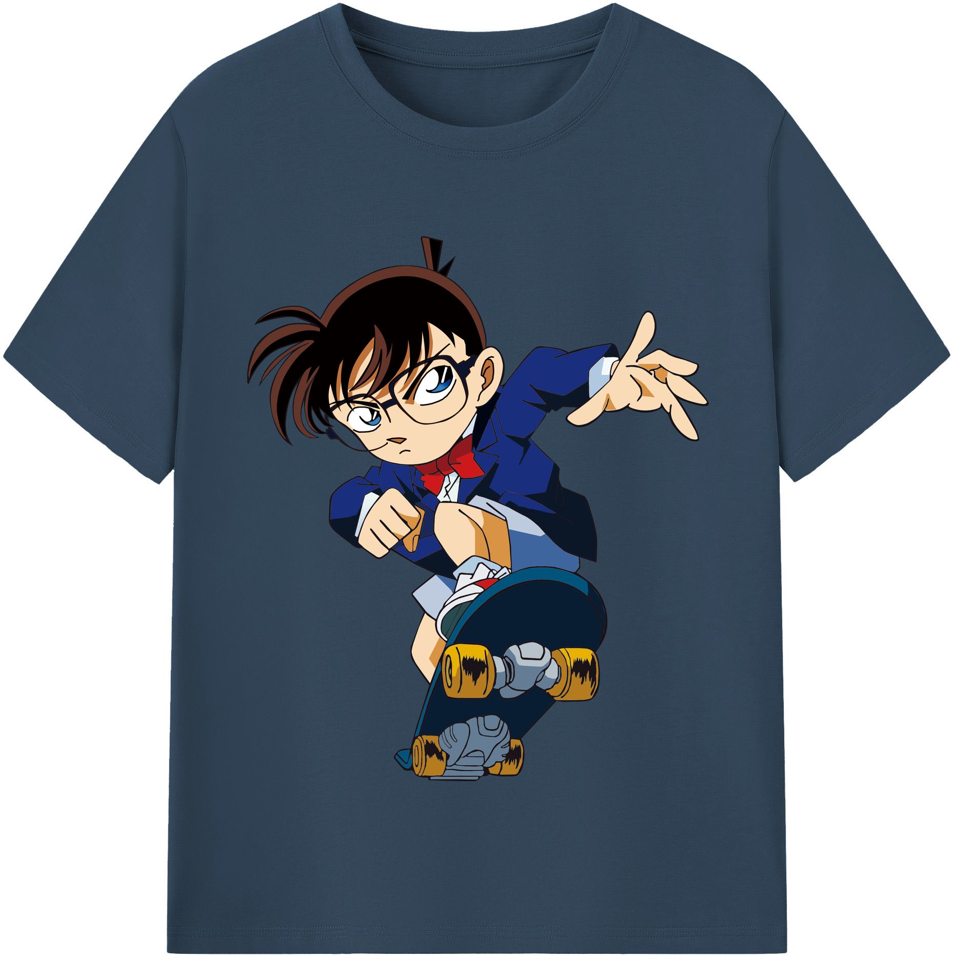 （画像用） 名探偵コナン 江戸川 コナン Detective Conan Conan Edogawa レディースカジュアルプリントTシャツ（綿100％）