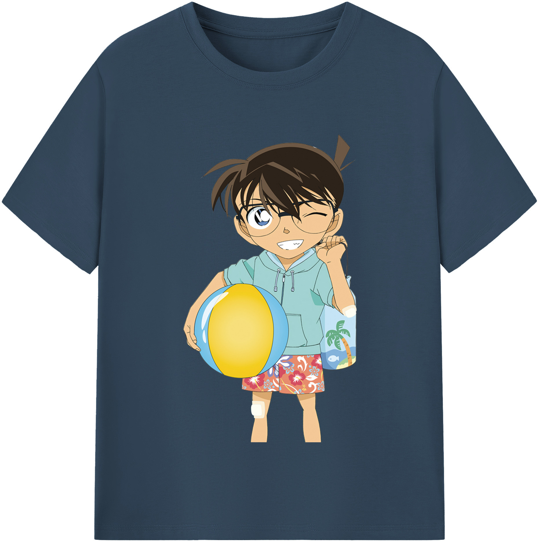 （画像用） 名探偵コナン 江戸川 コナン Detective Conan Conan Edogawa レディースカジュアルプリントTシャツ（綿100％）