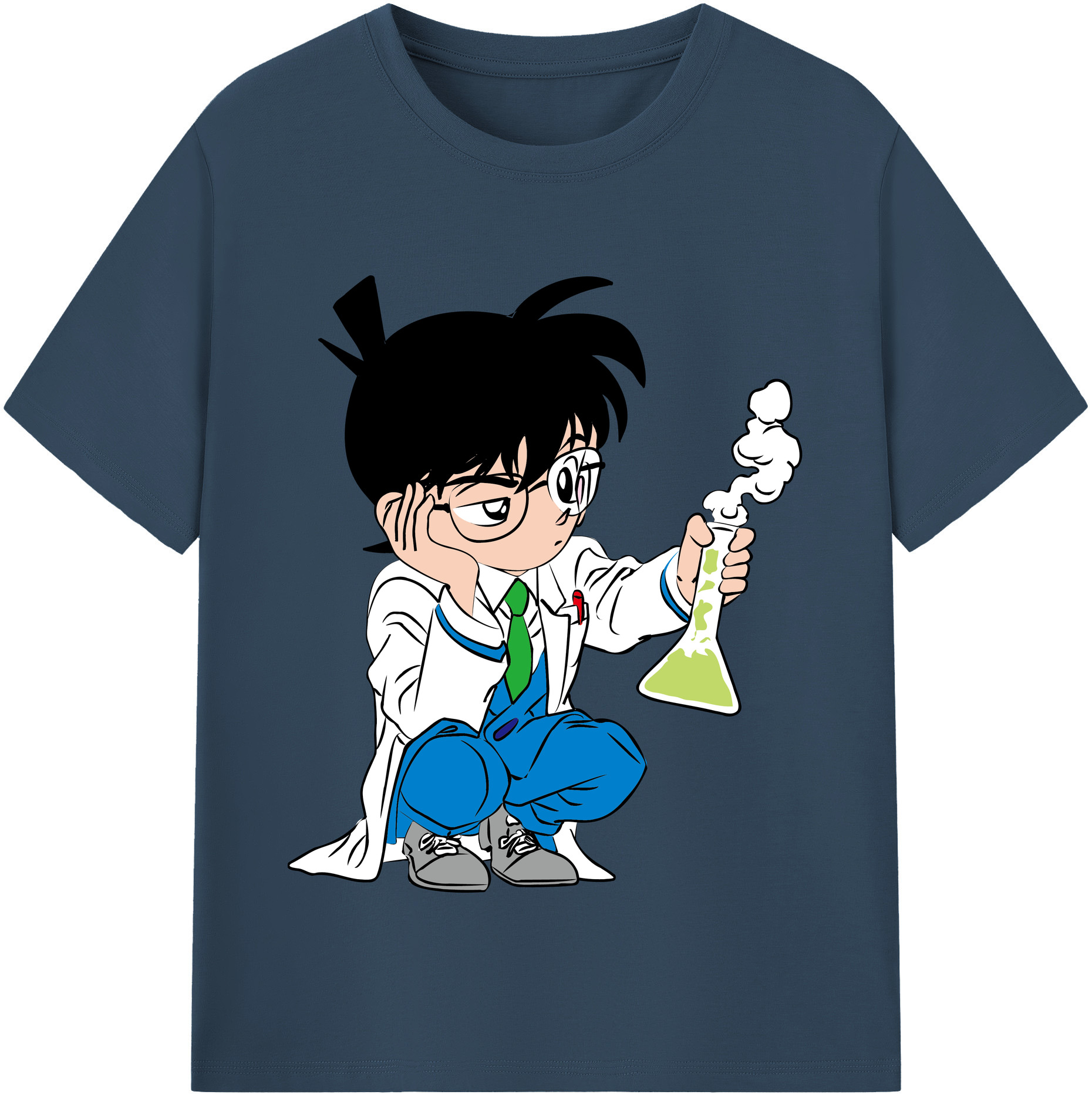 （画像用） 名探偵コナン 江戸川 コナン Detective Conan Conan Edogawa レディースカジュアルプリントTシャツ（綿100％）