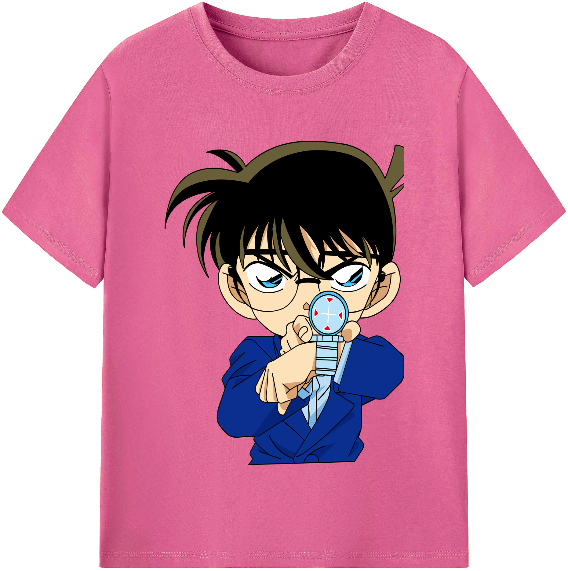 （画像用） 名探偵コナン 江戸川 コナン Detective Conan Conan Edogawa レディースカジュアルプリントTシャツ（綿100％）