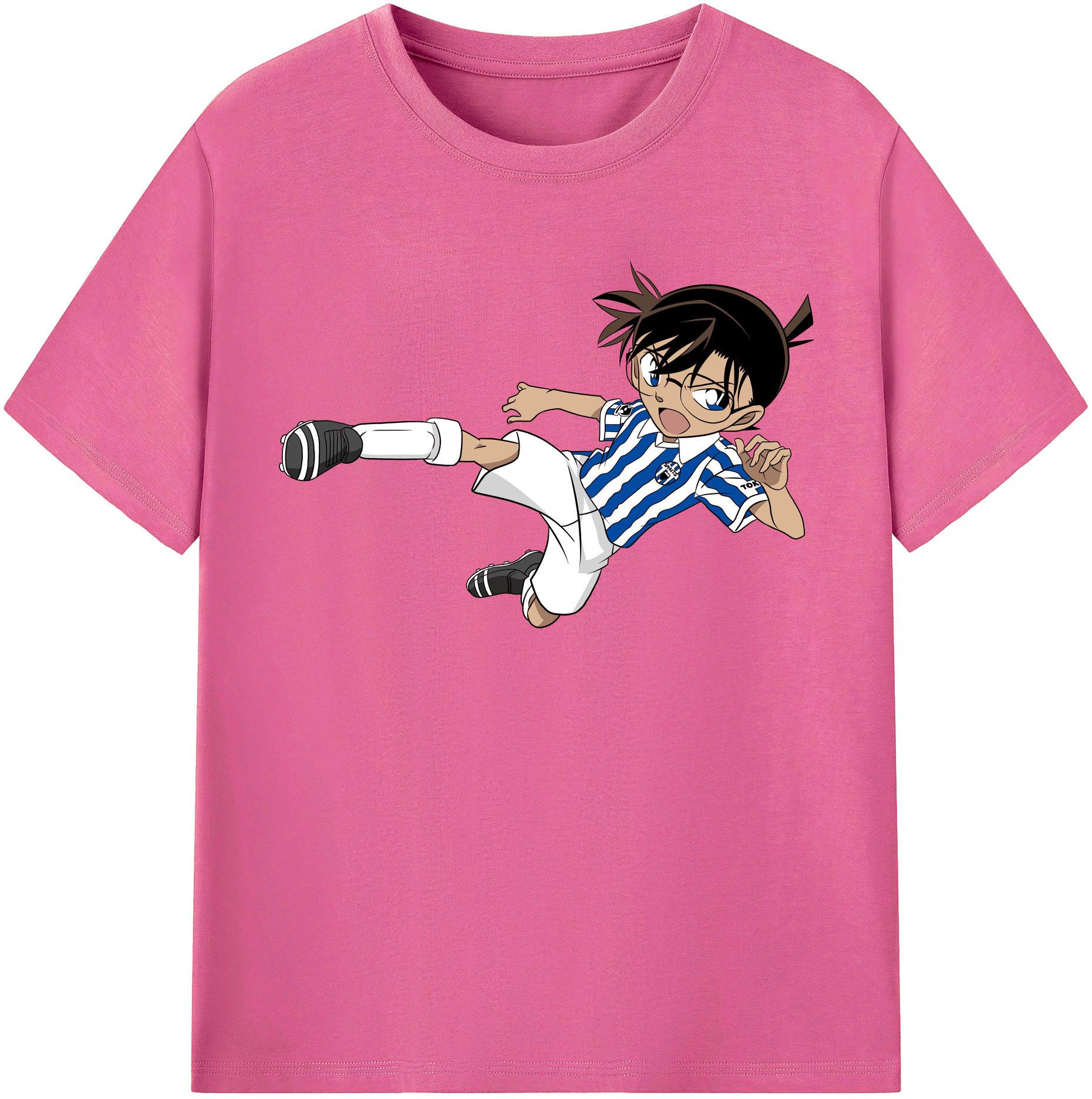 （画像用） 名探偵コナン 江戸川 コナン Detective Conan Conan Edogawa レディースカジュアルプリントTシャツ（綿100％）