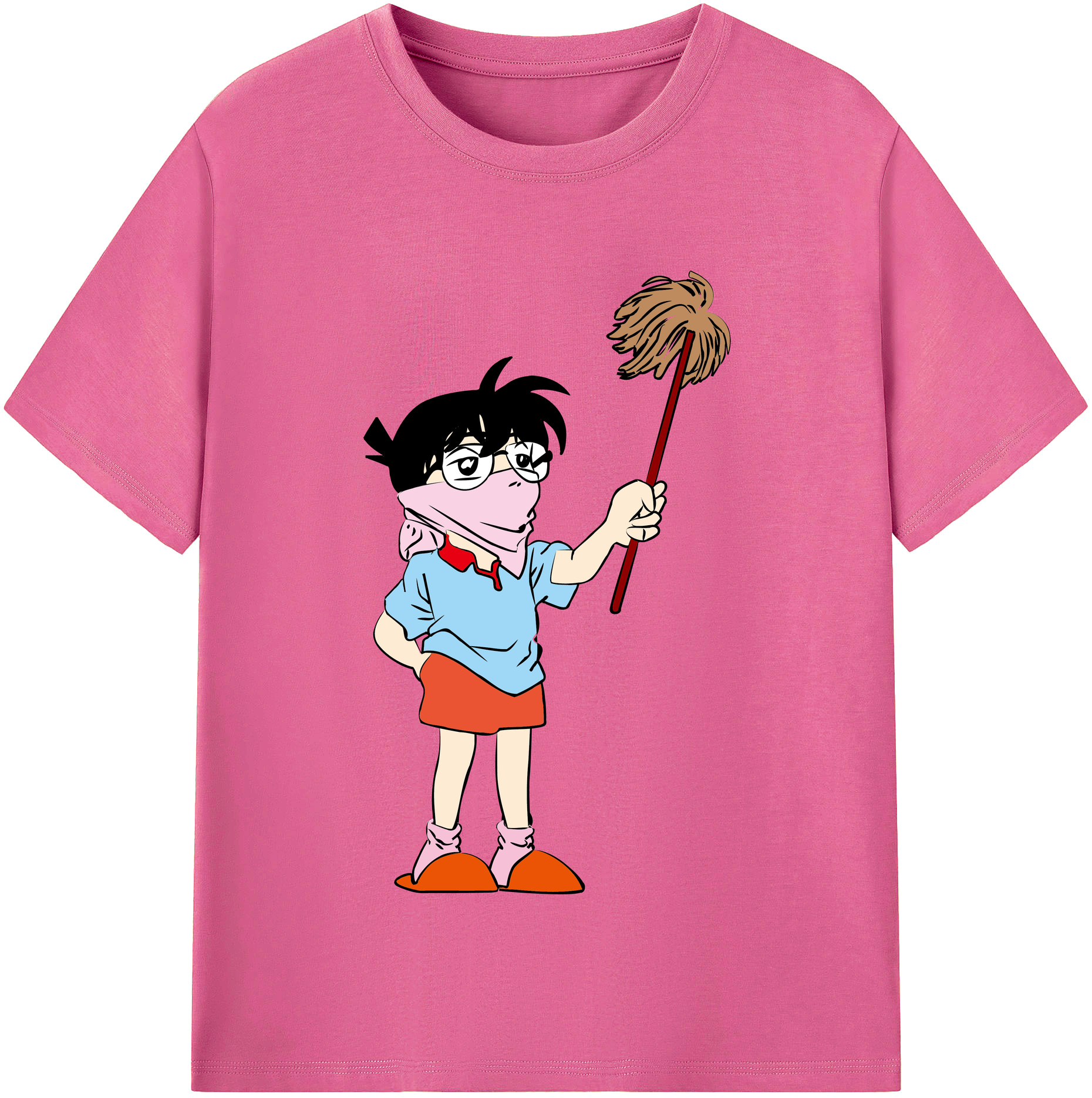 （画像用） 名探偵コナン 江戸川 コナン Detective Conan Conan Edogawa レディースカジュアルプリントTシャツ（綿100％）