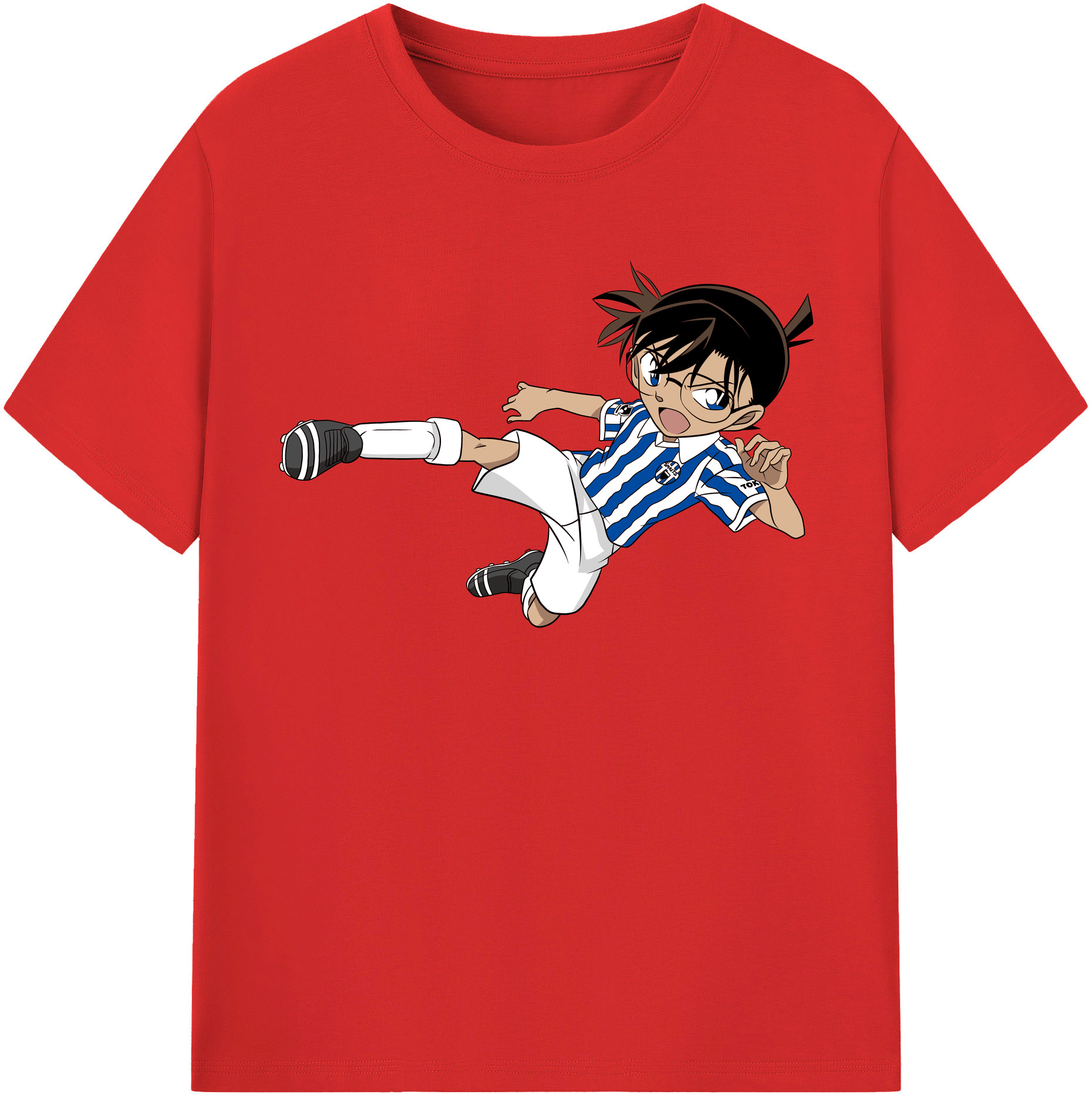 （画像用） 名探偵コナン 江戸川 コナン Detective Conan Conan Edogawa レディースカジュアルプリントTシャツ（綿100％）