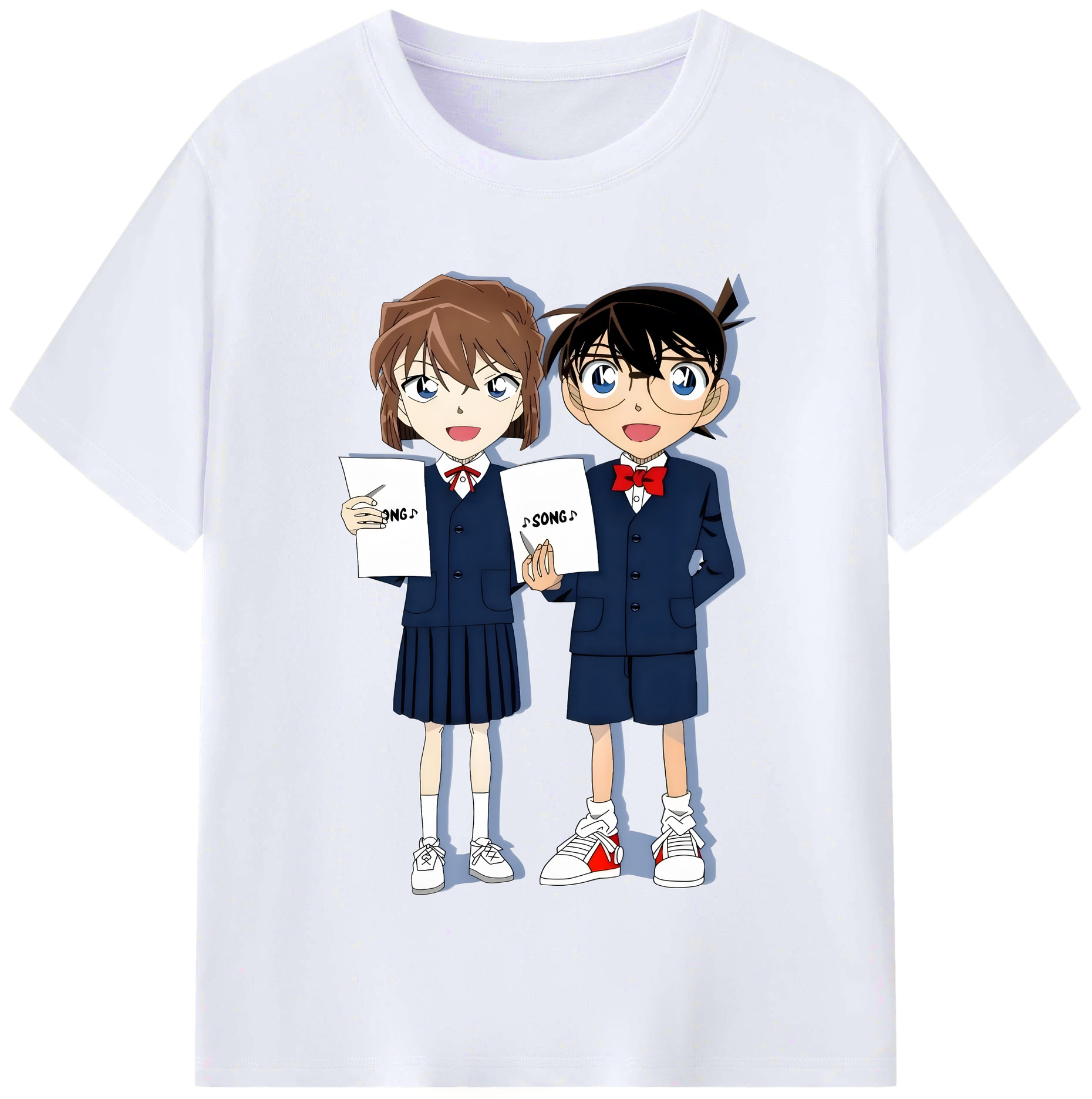 （画像用） 名探偵コナン 灰原 哀 はいばら あい Detective Conan Anita Hailey、Vi Graythorn Haibara Ai レディースカジュアルプリントTシャツ（綿100％）