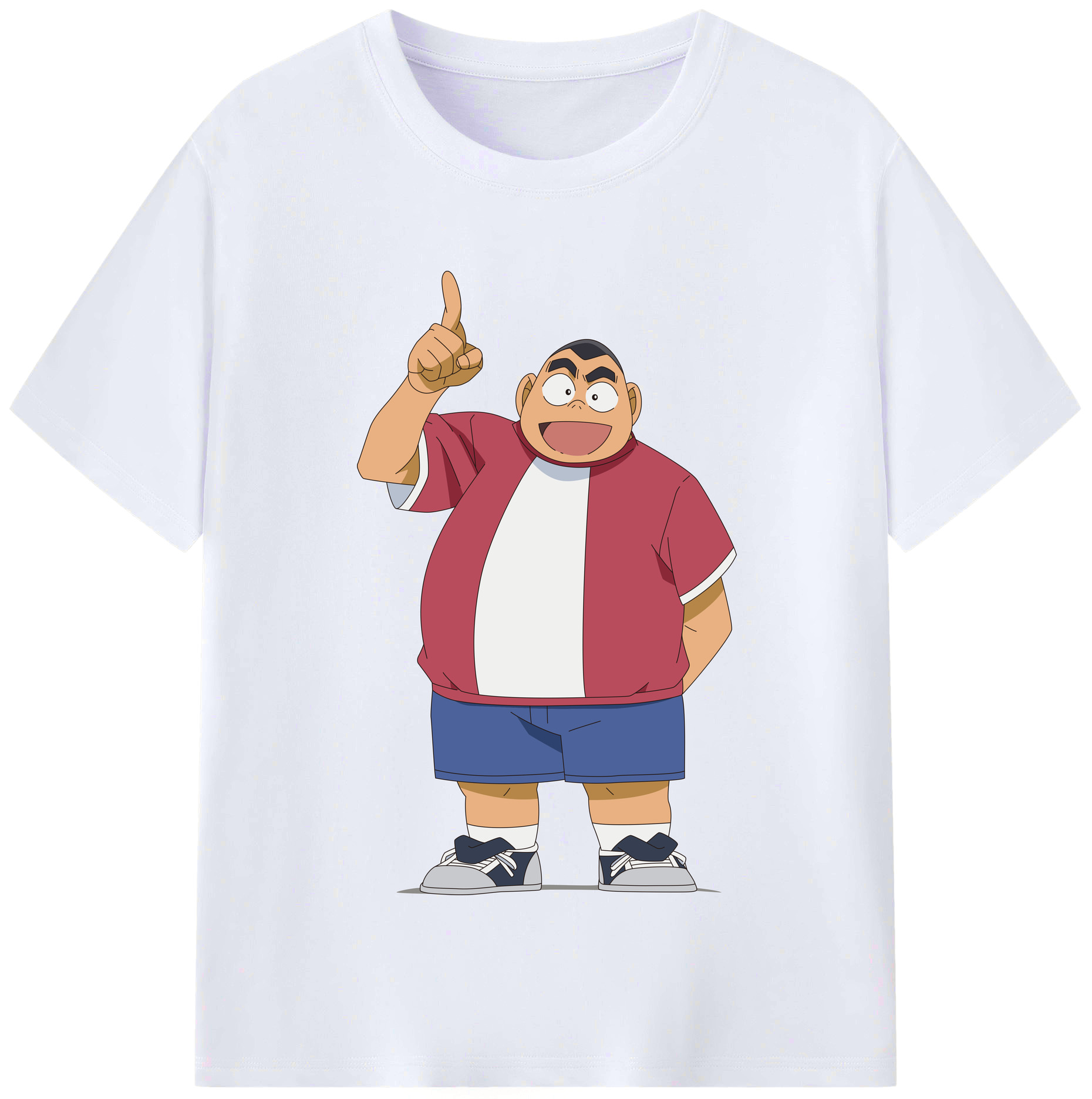 （画像用） 名探偵コナン 小嶋 元太 こじま げんた Detective Conan Kojima Genta レディースカジュアルプリントTシャツ（綿100％）