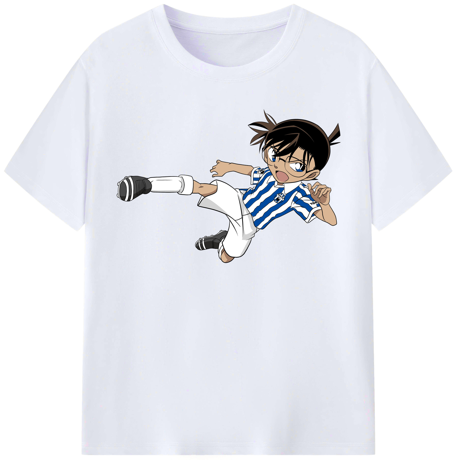 （画像用） 名探偵コナン 江戸川 コナン Detective Conan Conan Edogawa レディースカジュアルプリントTシャツ（綿100％）