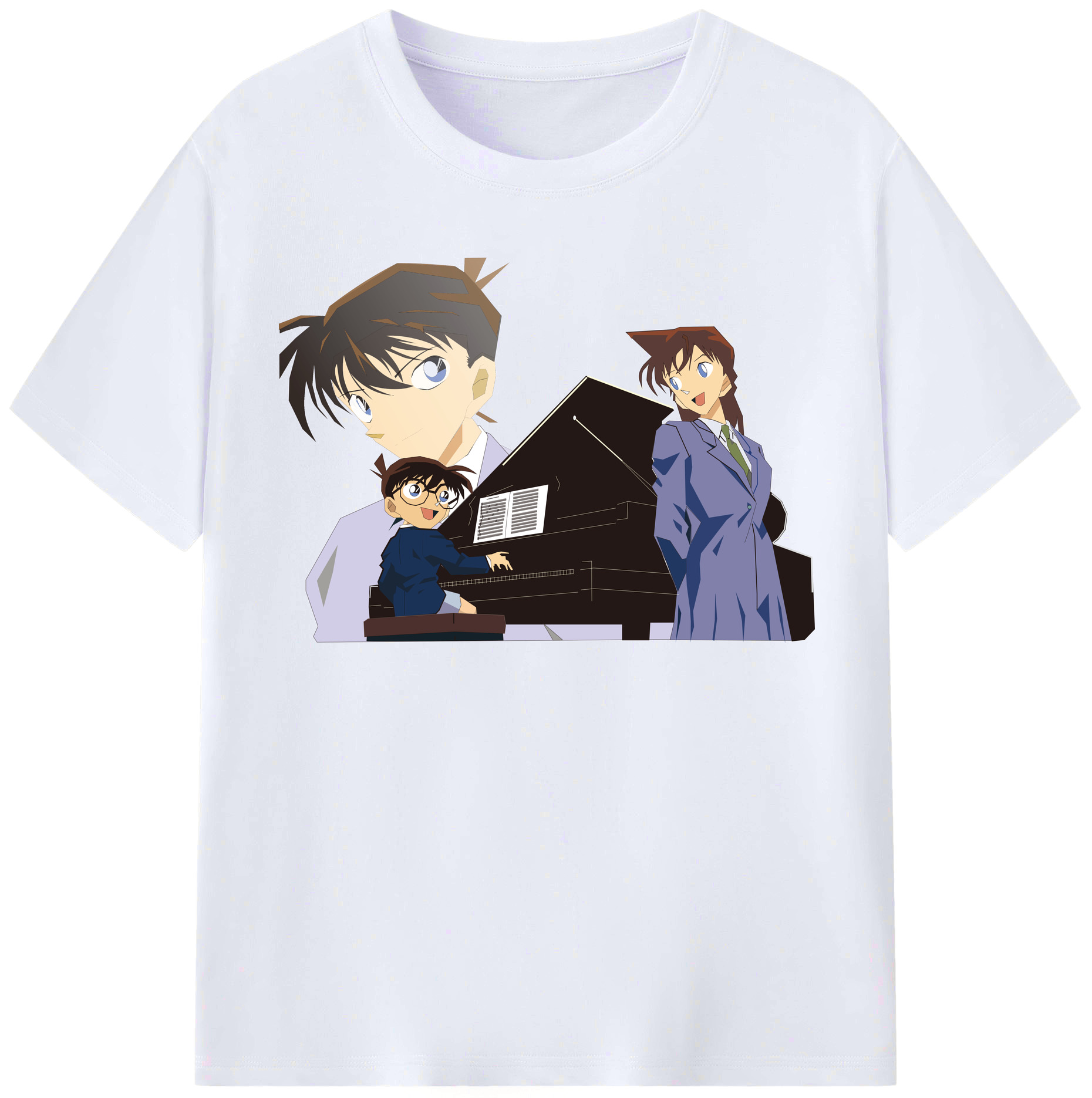 （画像用） 名探偵コナン 毛利 蘭 もうり らん、モーリ ラン Detective Conan Rachel Moore レディースカジュアルプリントTシャツ（綿100％）