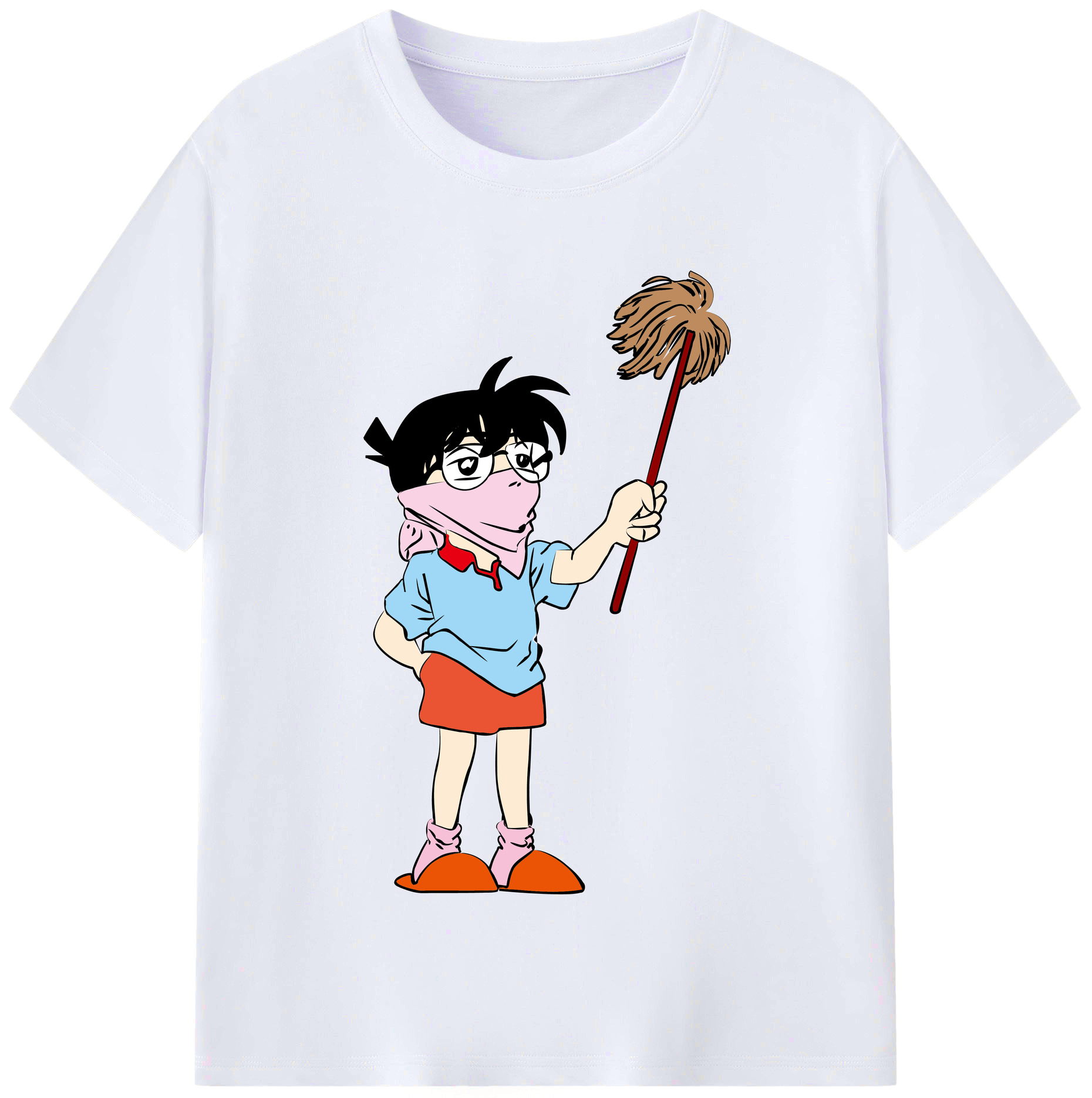 （画像用） 名探偵コナン 江戸川 コナン Detective Conan Conan Edogawa レディースカジュアルプリントTシャツ（綿100％）