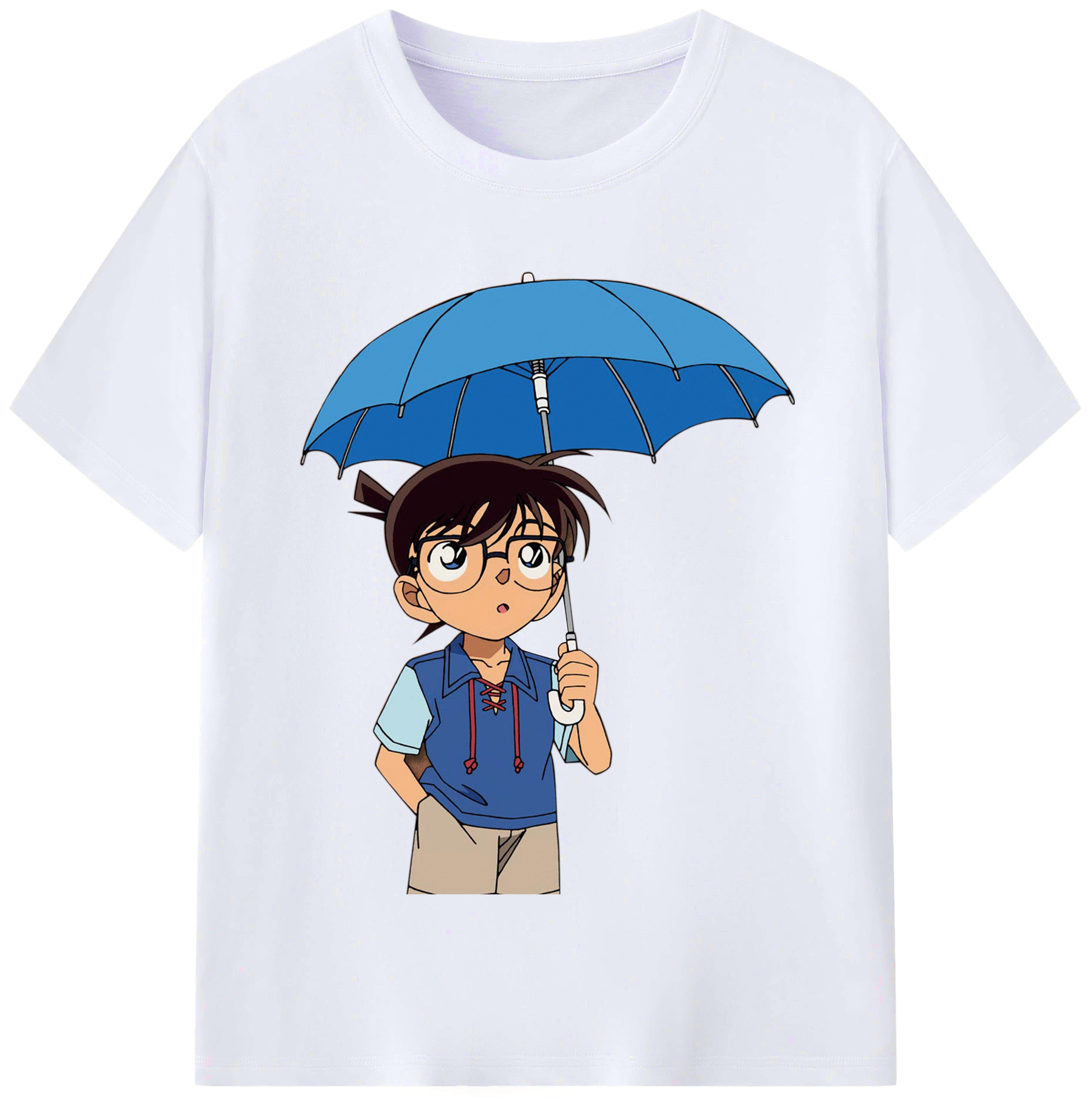 （画像用） 名探偵コナン 江戸川 コナン Detective Conan Conan Edogawa レディースカジュアルプリントTシャツ（綿100％）