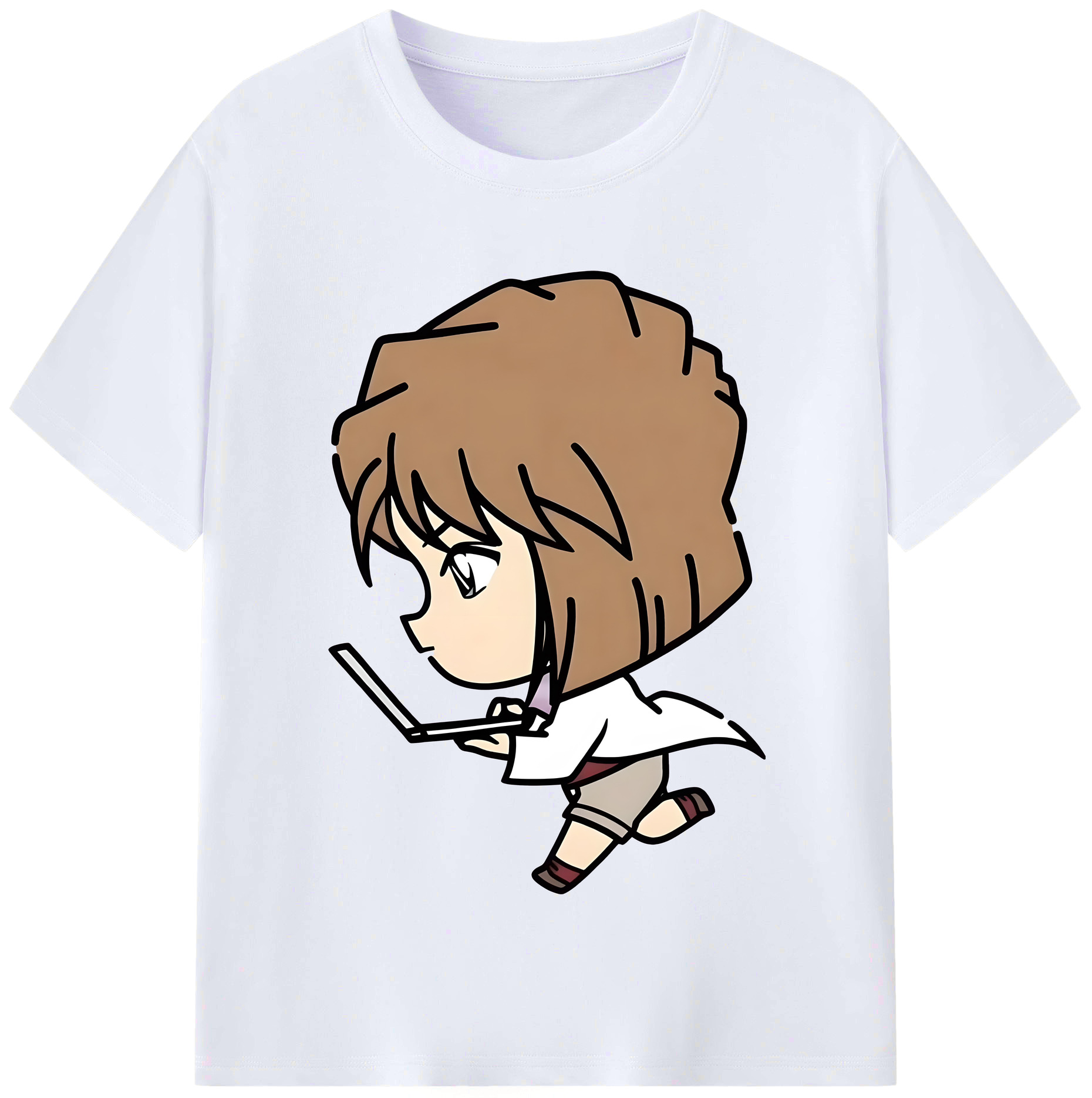 （画像用） 名探偵コナン 灰原 哀 はいばら あい Detective Conan Anita Hailey、Vi Graythorn Haibara Ai レディースカジュアルプリントTシャツ（綿100％）
