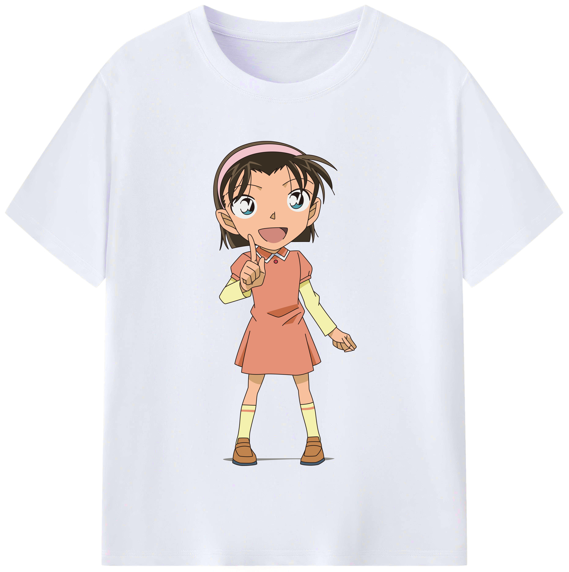 （画像用） 名探偵コナン 吉田 歩美 よしだ あゆみ Detective Conan my Yeager レディースカジュアルプリントTシャツ（綿100％）