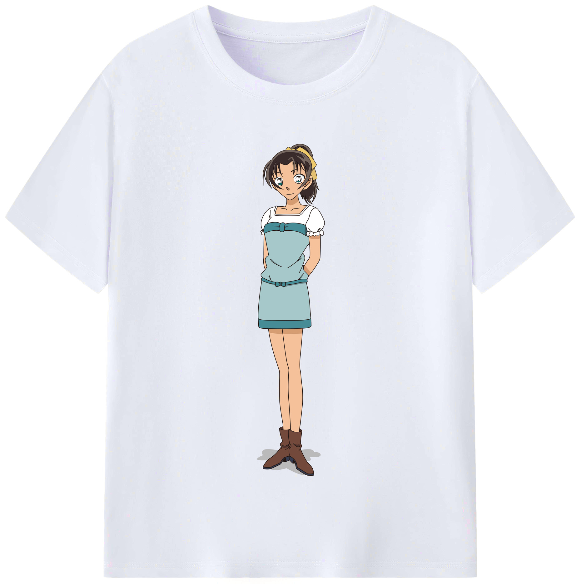 （画像用） 名探偵コナン Detective Conan レディースカジュアルプリントTシャツ（綿100％）