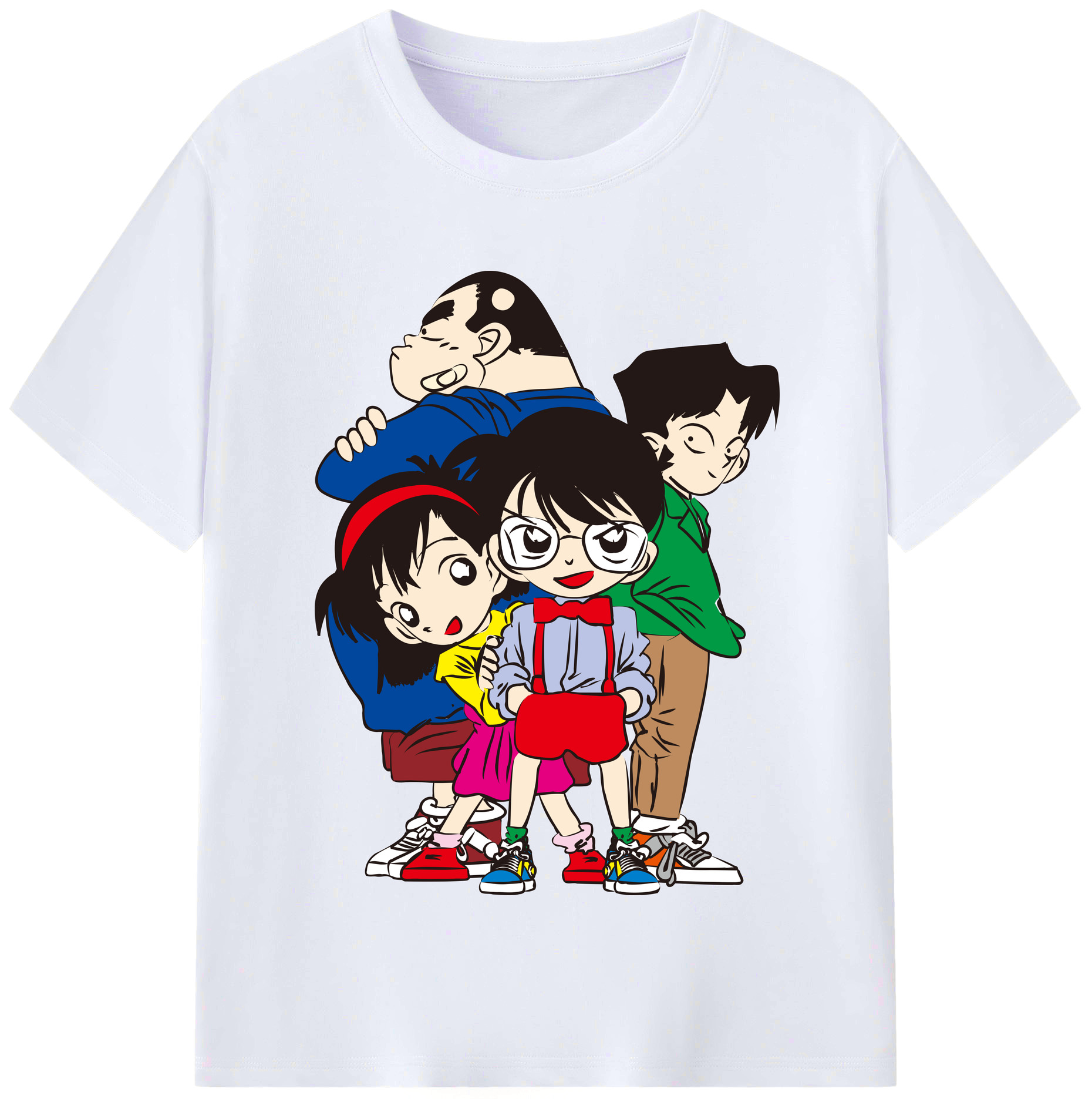 （画像用） 名探偵コナン Detective Conan レディースカジュアルプリントTシャツ（綿100％）