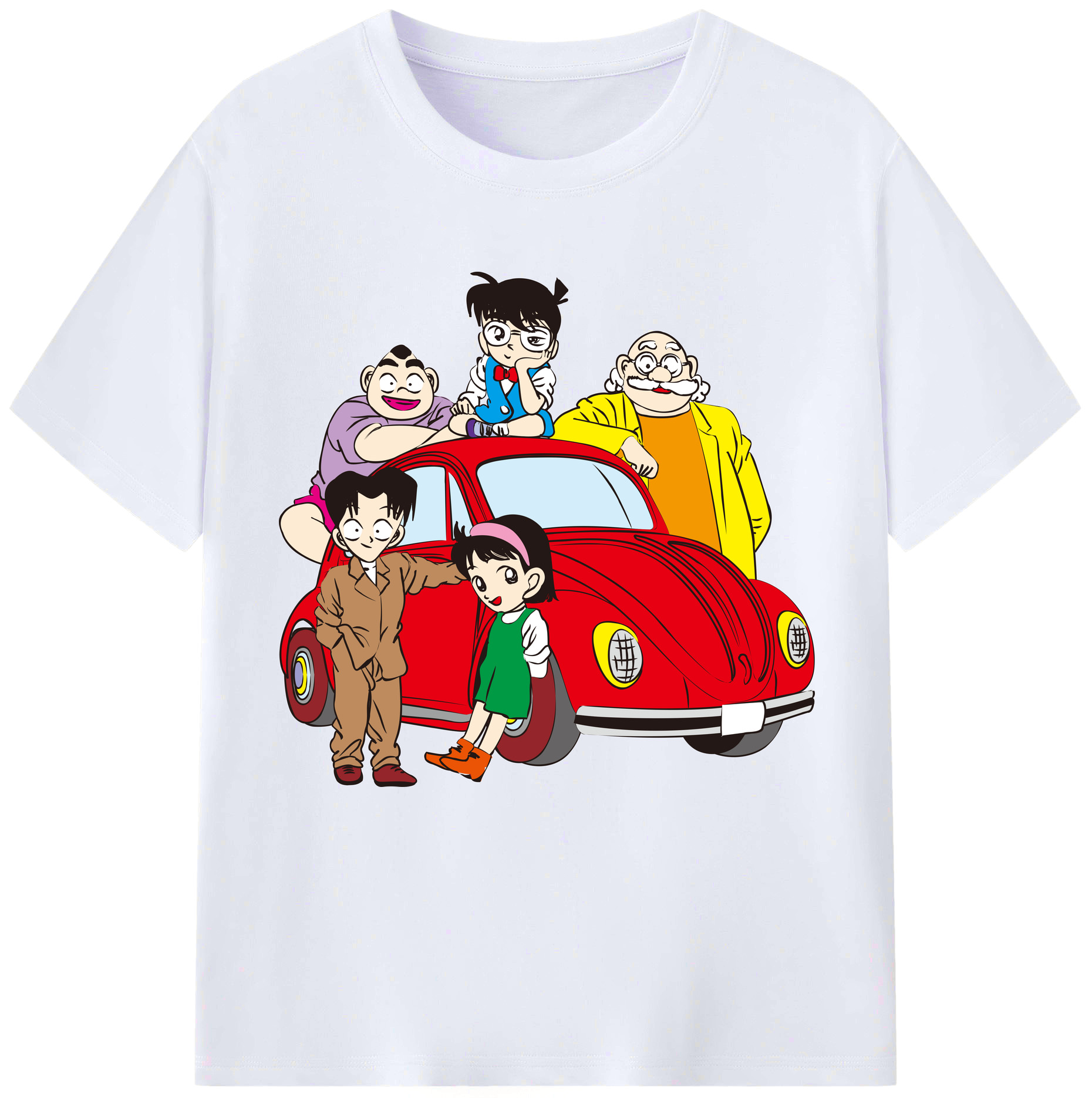 （画像用） 名探偵コナン Detective Conan レディースカジュアルプリントTシャツ（綿100％）