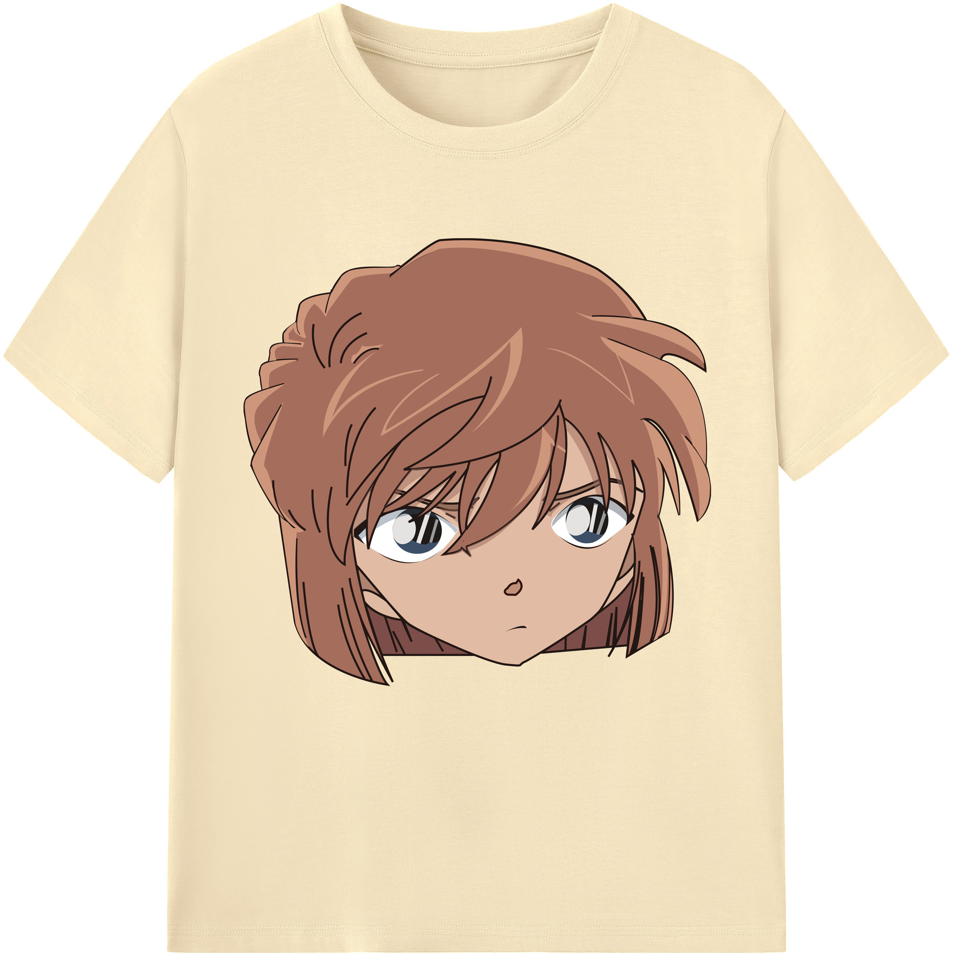 （画像用） 名探偵コナン 灰原 哀 はいばら あい Detective Conan Anita Hailey、Vi Graythorn Haibara Ai 綿100％半袖Tシャツ（フロントプリント）