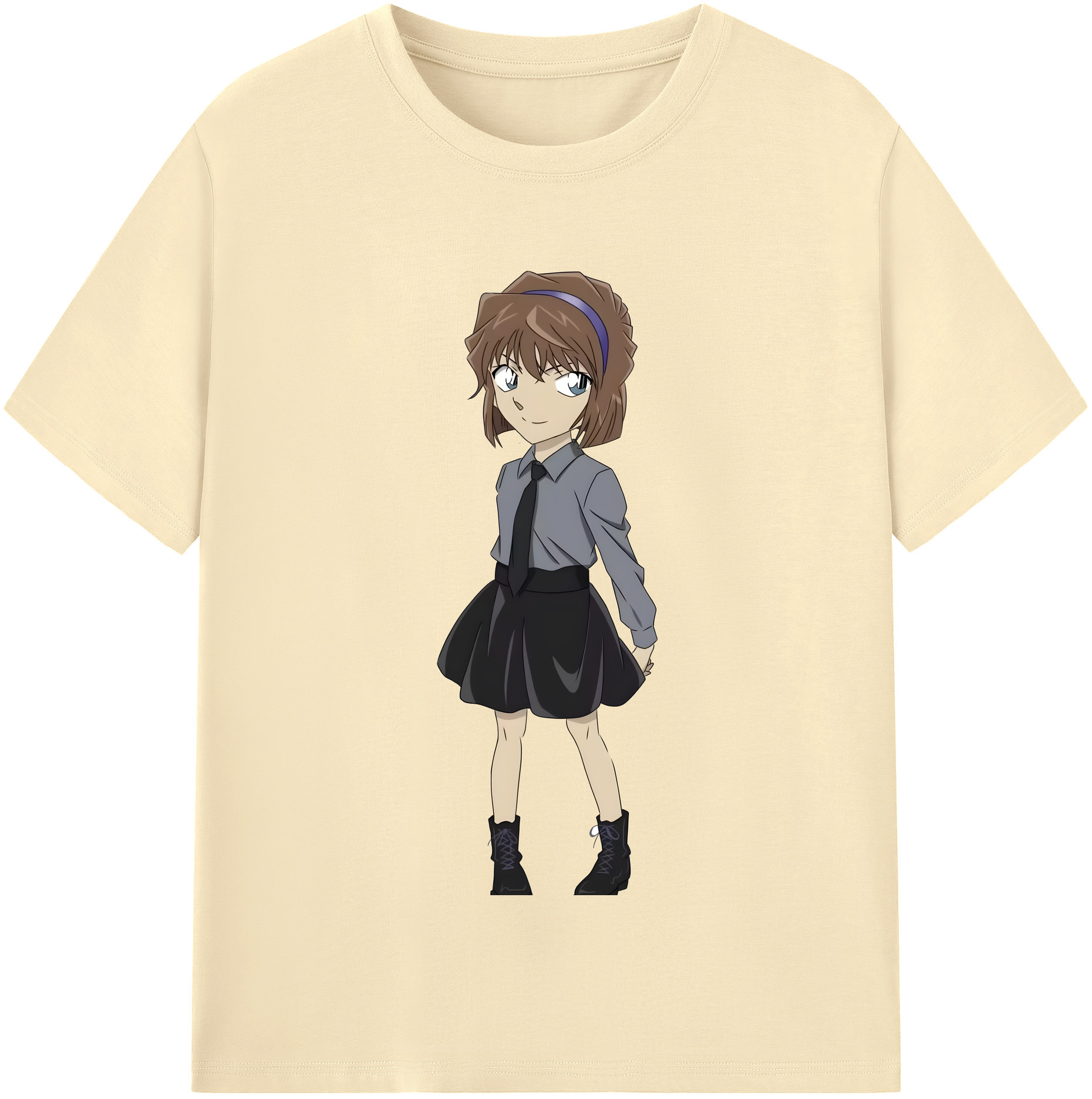（画像用） 名探偵コナン 灰原 哀 はいばら あい Detective Conan Anita Hailey、Vi Graythorn Haibara Ai 綿100％半袖Tシャツ（フロントプリント）