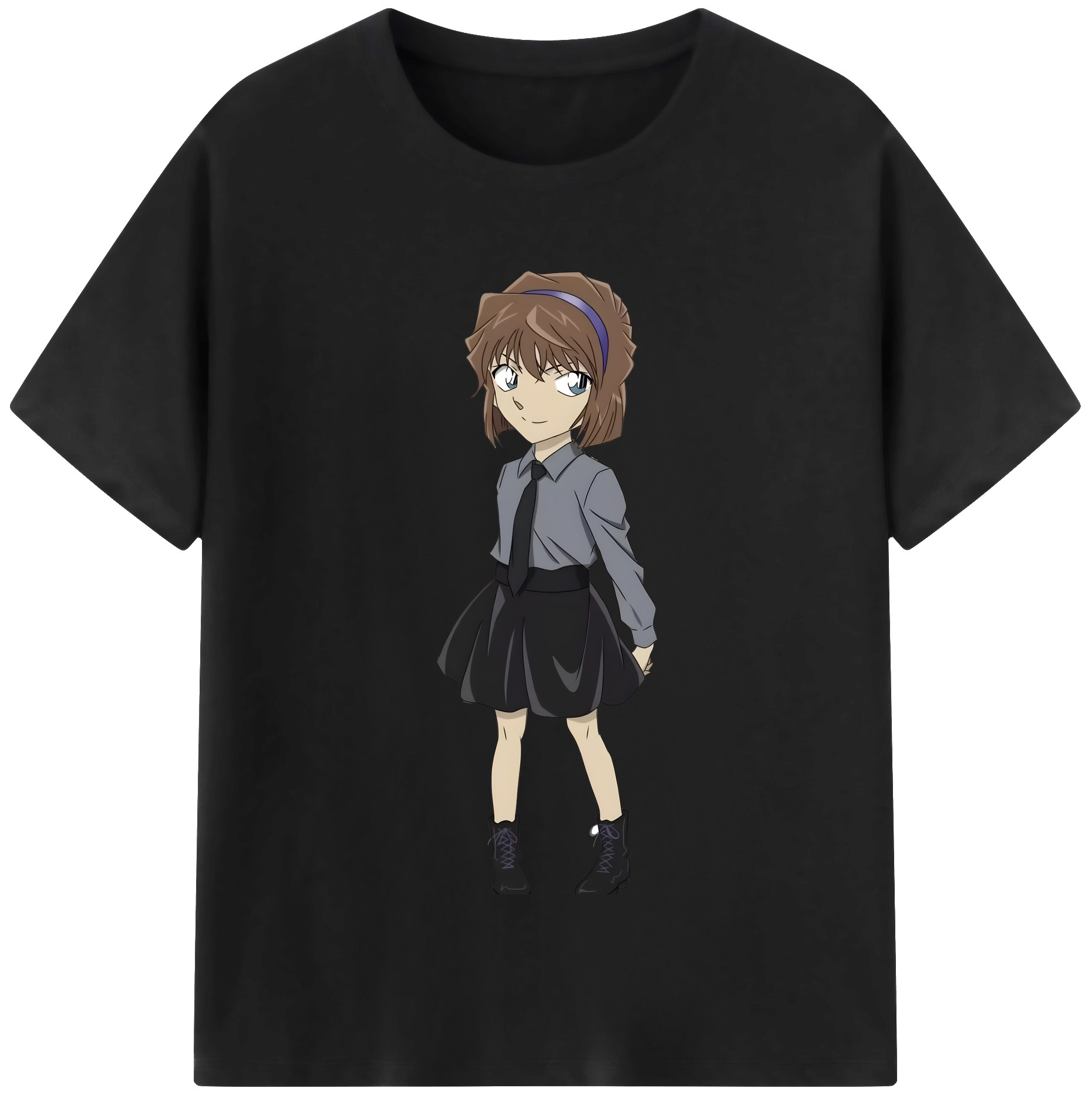 （画像用） 名探偵コナン 灰原 哀 はいばら あい Detective Conan Anita Hailey、Vi Graythorn Haibara Ai 綿100％半袖Tシャツ（フロントプリント）
