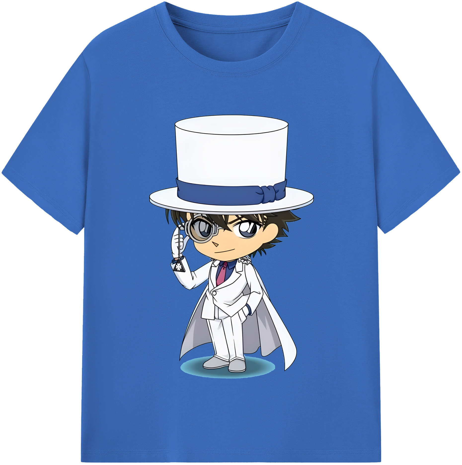 （画像用） 名探偵コナン くろば かいと Detective Conan Kuroba Kaito 綿100％半袖Tシャツ（フロントプリント）