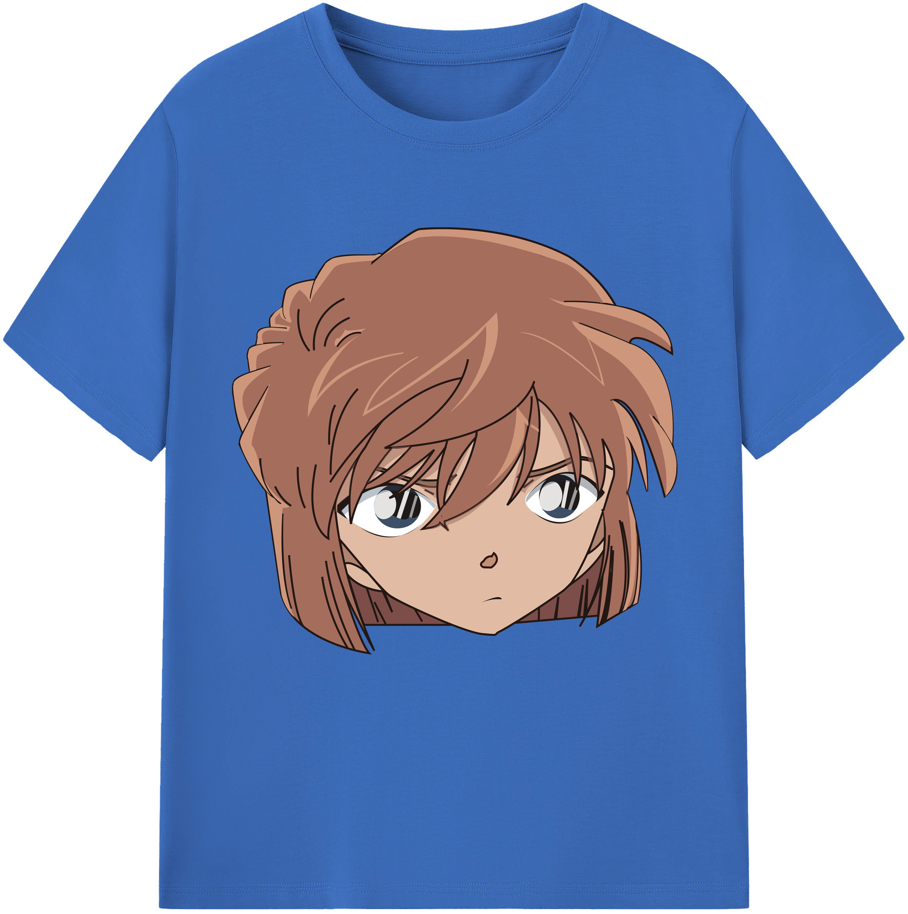 （画像用） 名探偵コナン 灰原 哀 はいばら あい Detective Conan Anita Hailey、Vi Graythorn Haibara Ai 綿100％半袖Tシャツ（フロントプリント）