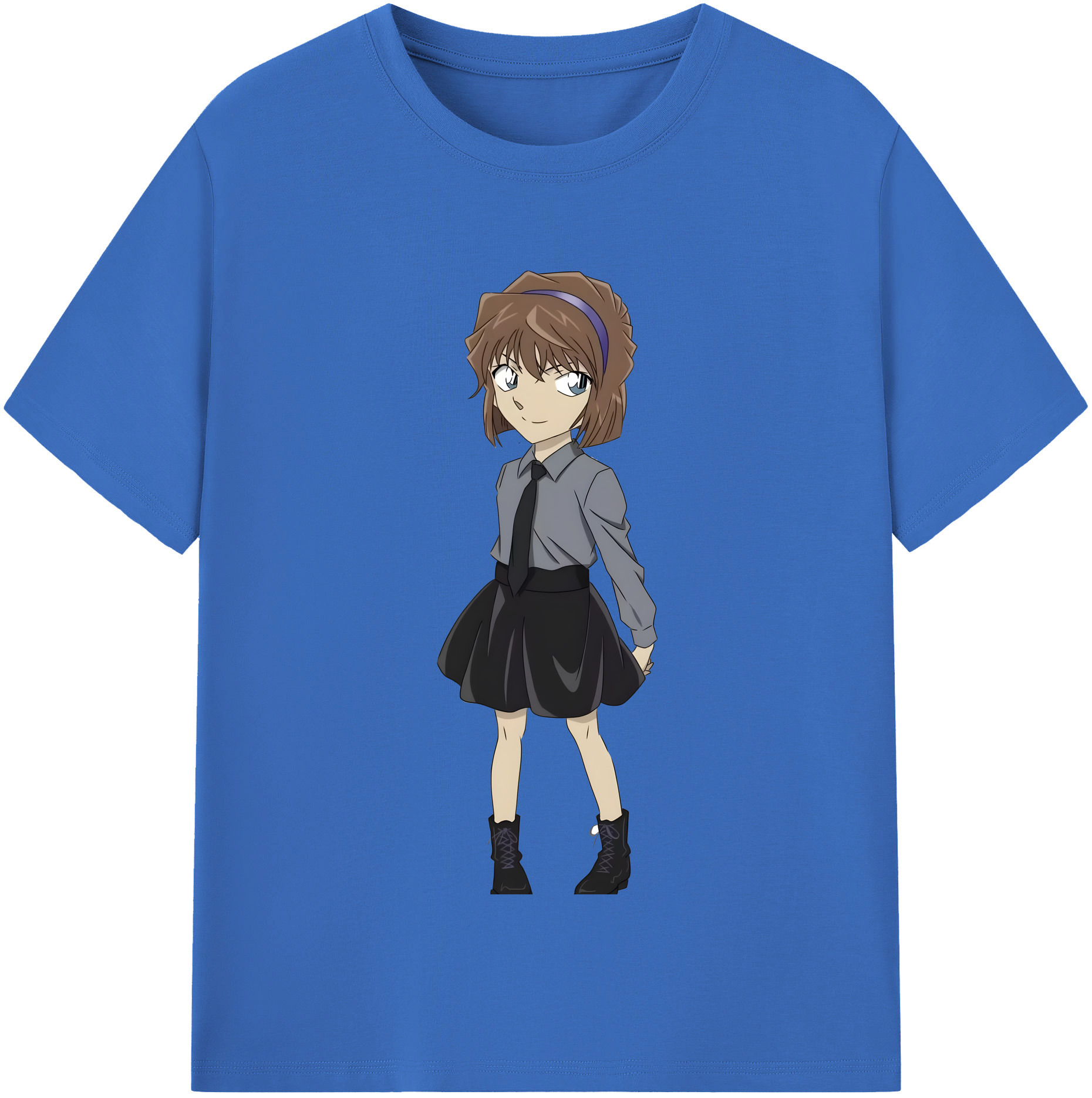 （画像用） 名探偵コナン 灰原 哀 はいばら あい Detective Conan Anita Hailey、Vi Graythorn Haibara Ai 綿100％半袖Tシャツ（フロントプリント）