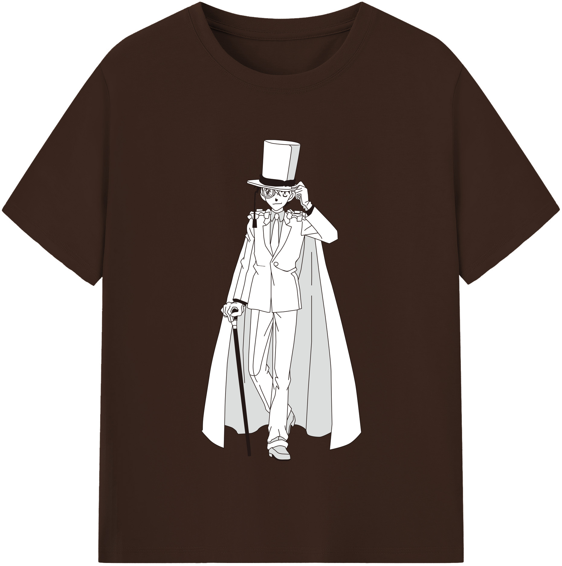 （画像用） 名探偵コナン くろば かいと Detective Conan Kuroba Kaito 綿100％半袖Tシャツ（フロントプリント）