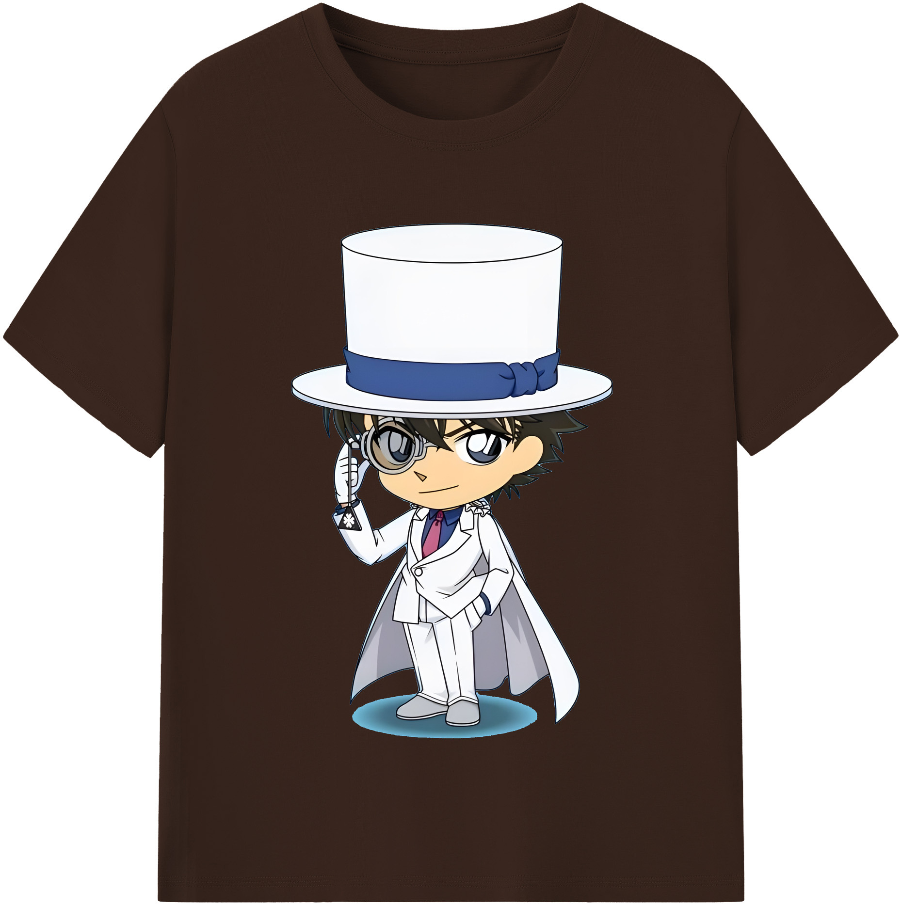 （画像用） 名探偵コナン くろば かいと Detective Conan Kuroba Kaito 綿100％半袖Tシャツ（フロントプリント）